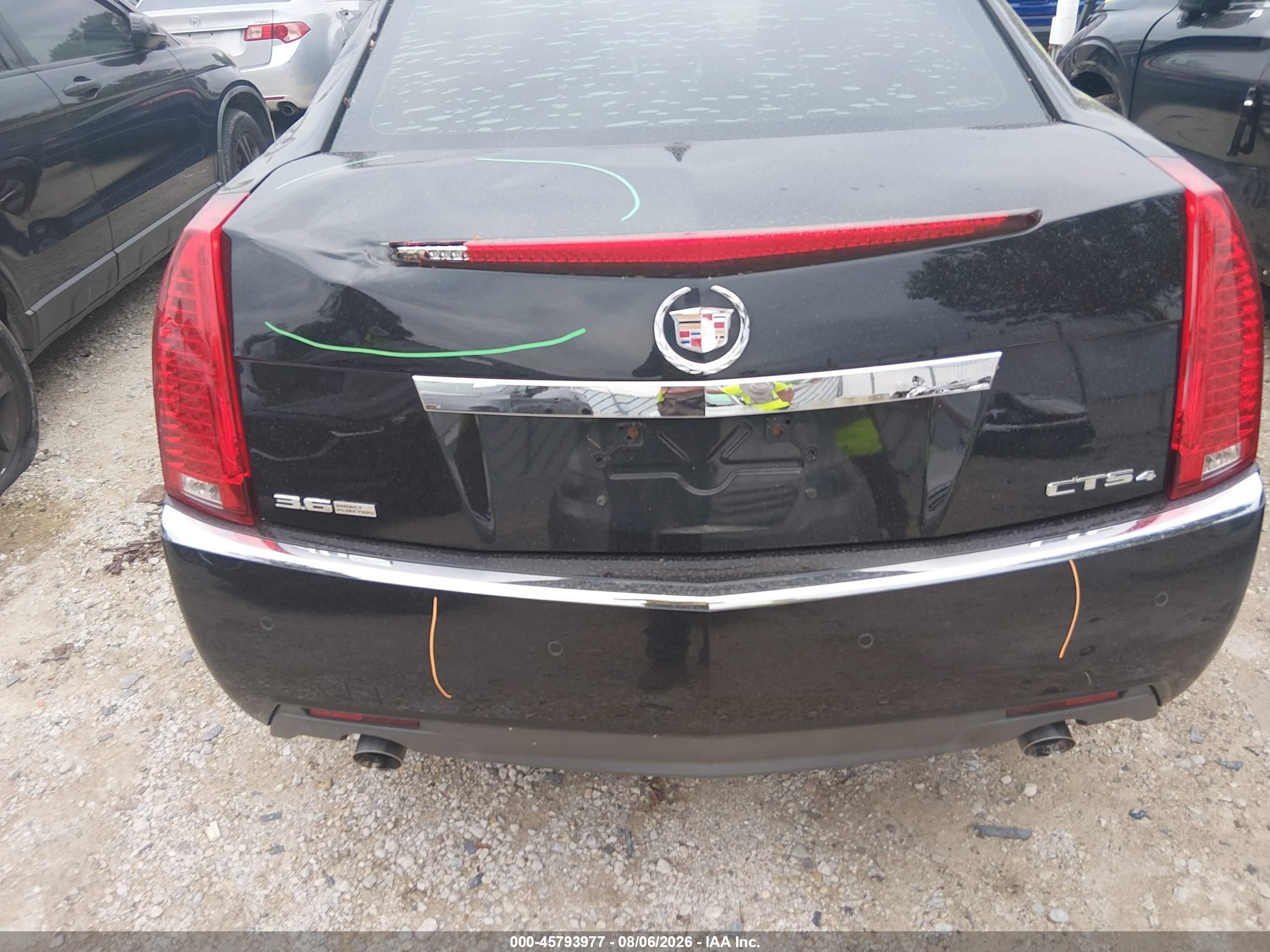 2009 Cadillac Cts Awd W/1sb Black vin: 1G6DS57V190164948