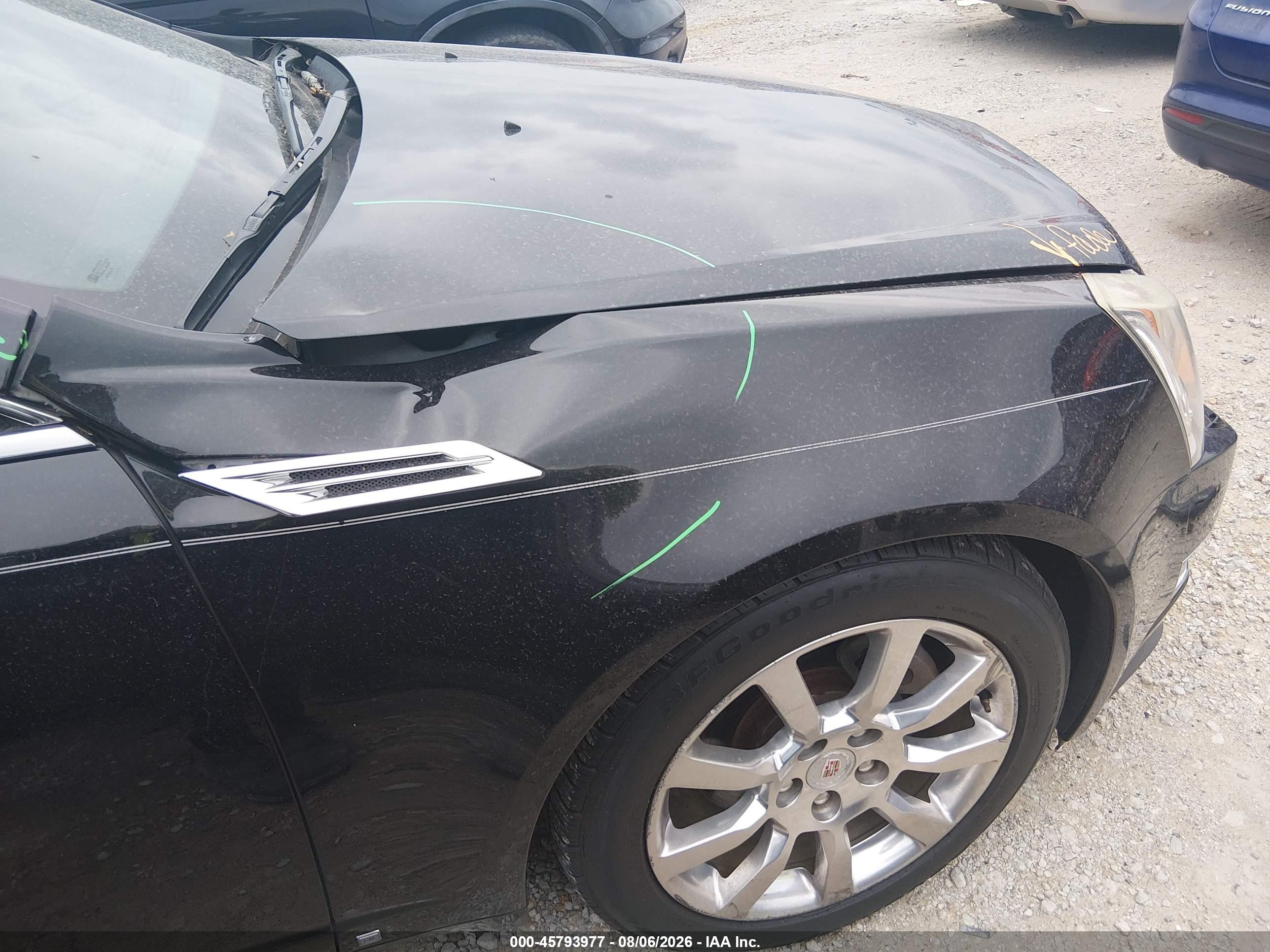 2009 Cadillac Cts Awd W/1sb Black vin: 1G6DS57V190164948