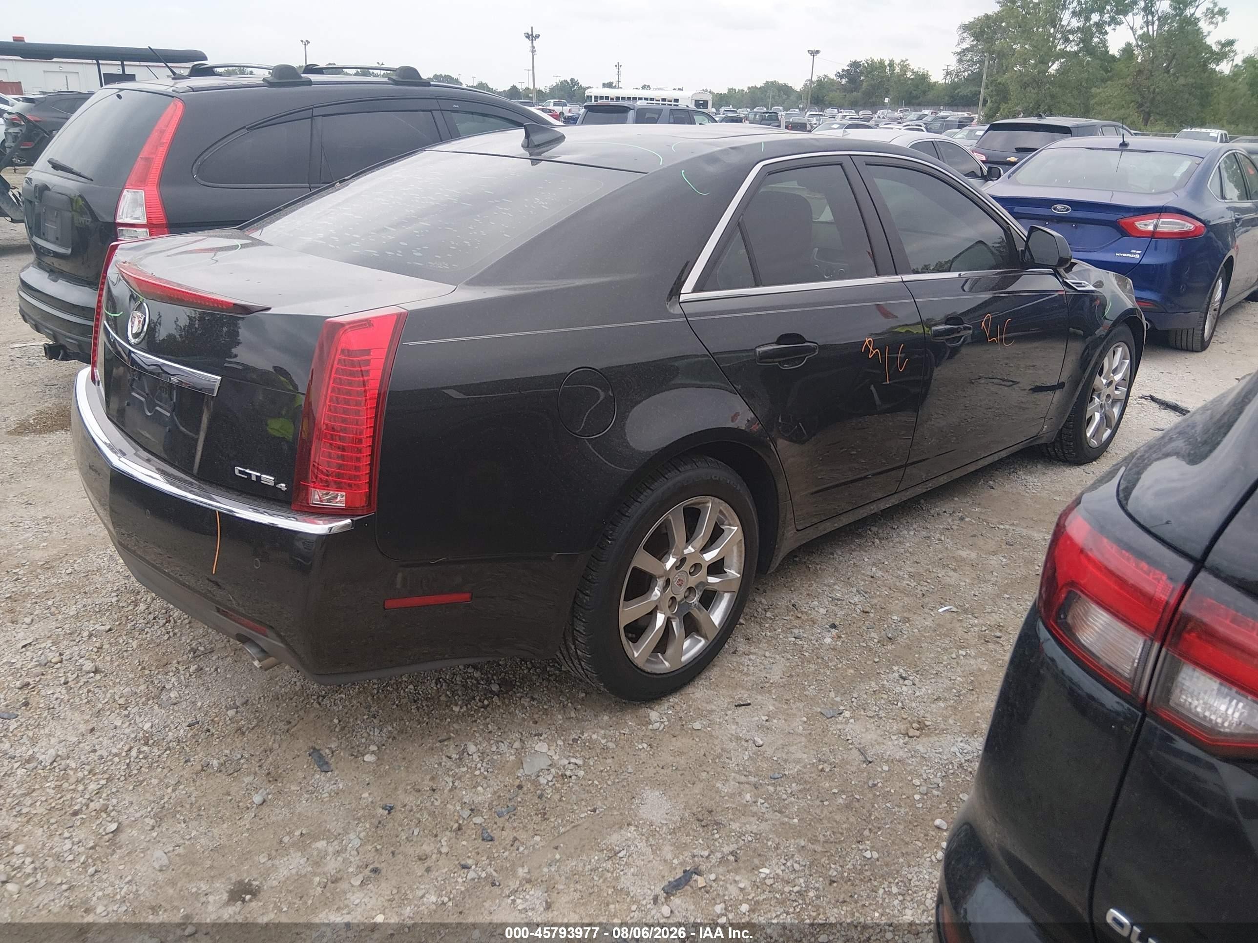 2009 Cadillac Cts Awd W/1sb Black vin: 1G6DS57V190164948