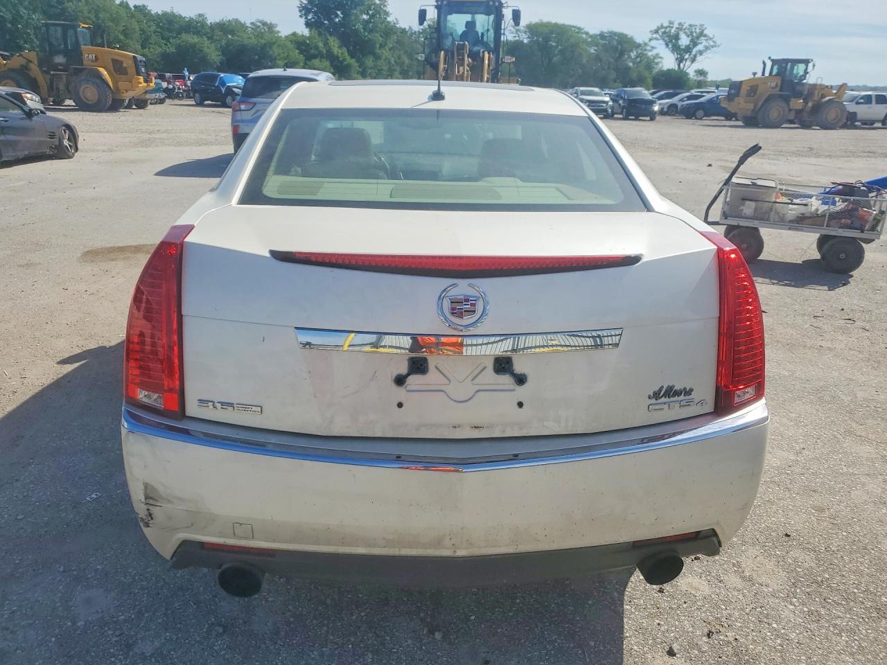 2008 Cadillac Cts Hi Feature V6 White vin: 1G6DS57V980138645