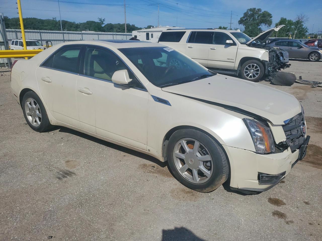 2008 Cadillac Cts Hi Feature V6 White vin: 1G6DS57V980138645