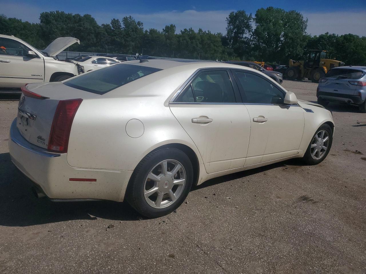 2008 Cadillac Cts Hi Feature V6 White vin: 1G6DS57V980138645
