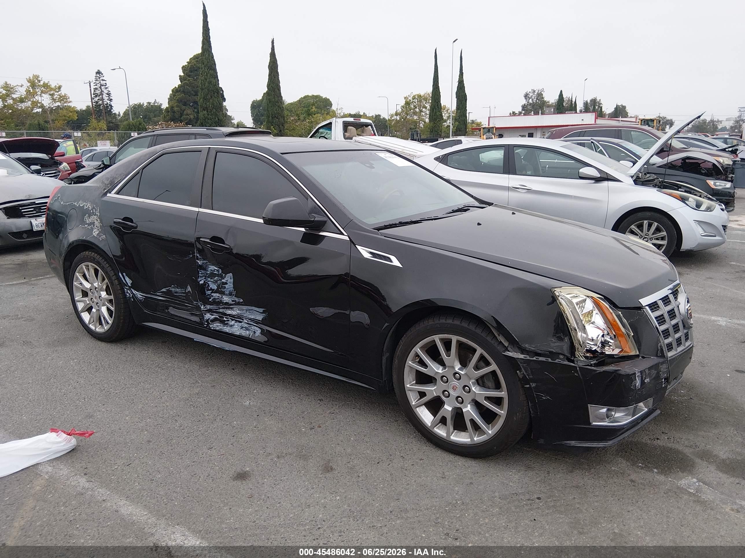 2012 Cadillac Cts Premium Black vin: 1G6DS5E30C0129052