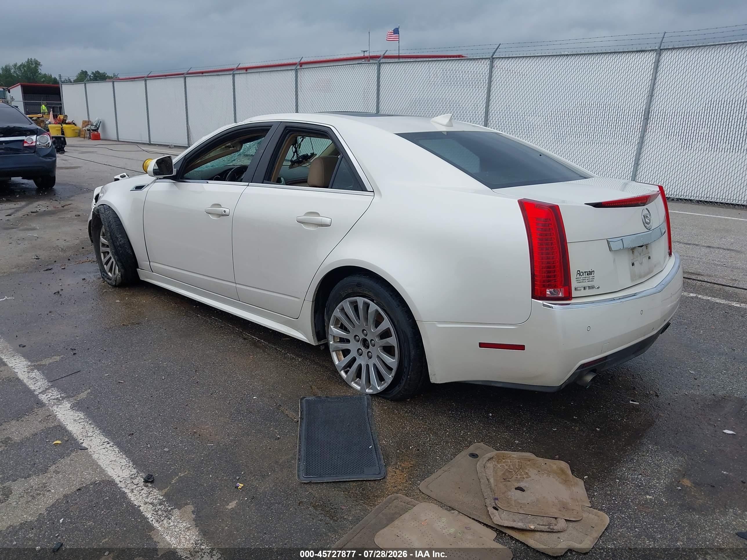 2012 Cadillac Cts Premium White vin: 1G6DS5E35C0108567