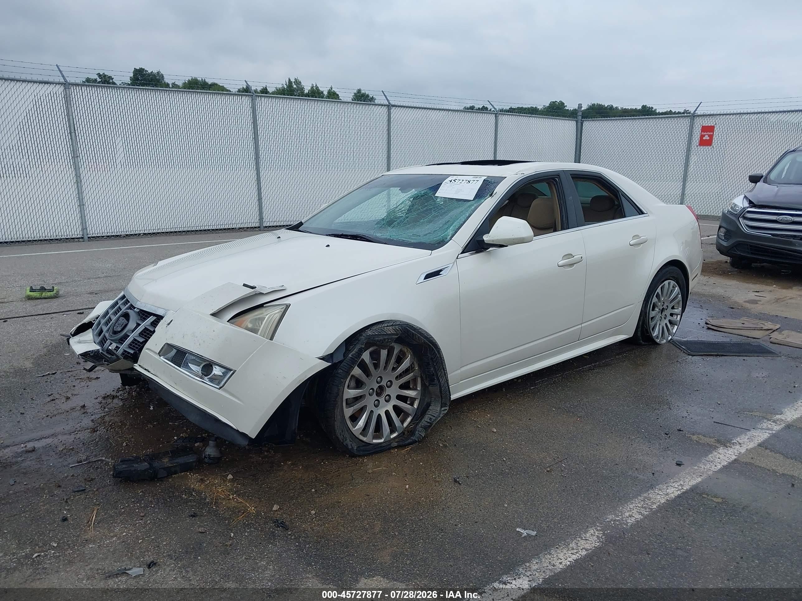 2012 Cadillac Cts Premium White vin: 1G6DS5E35C0108567
