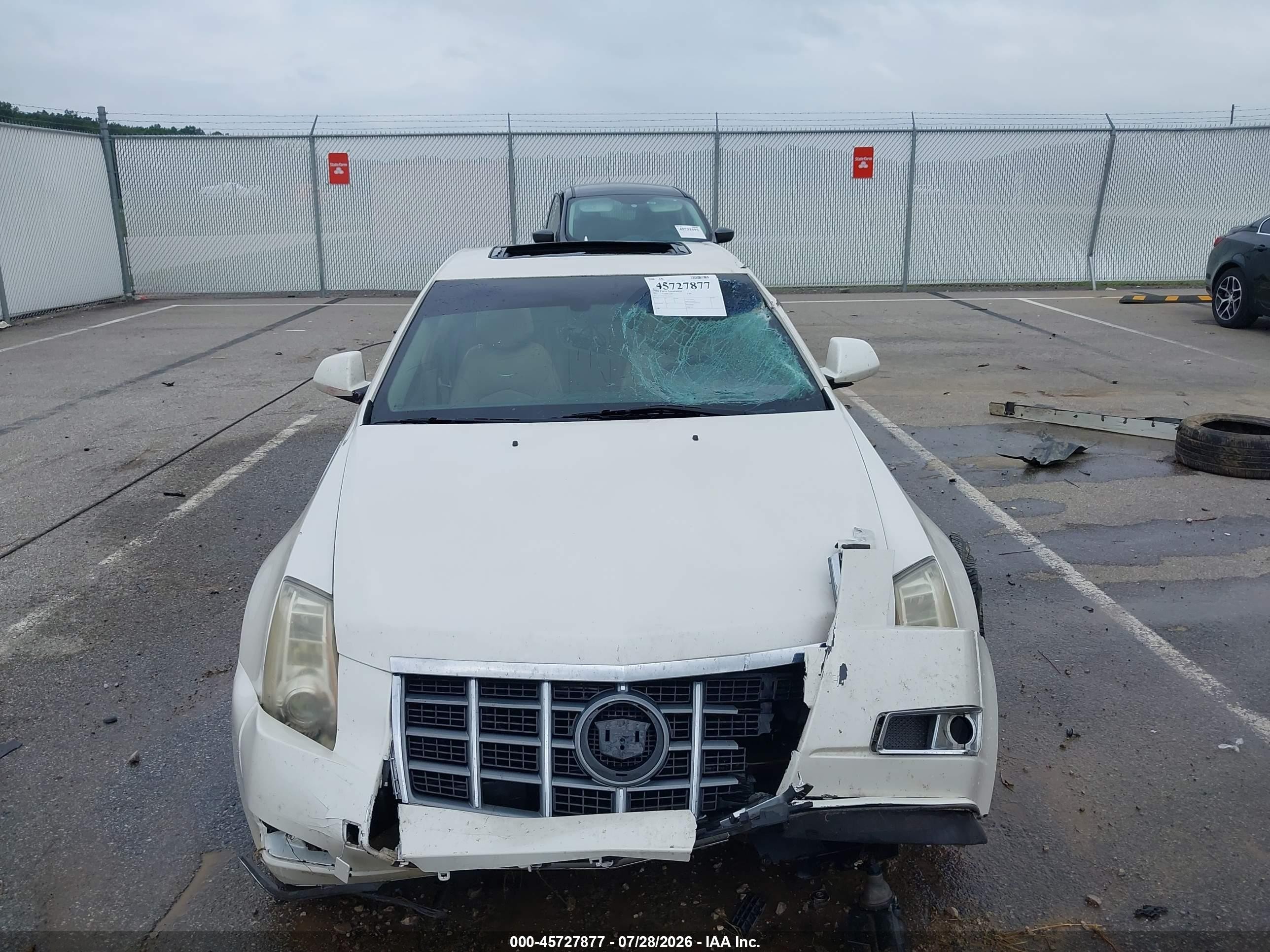 2012 Cadillac Cts Premium White vin: 1G6DS5E35C0108567