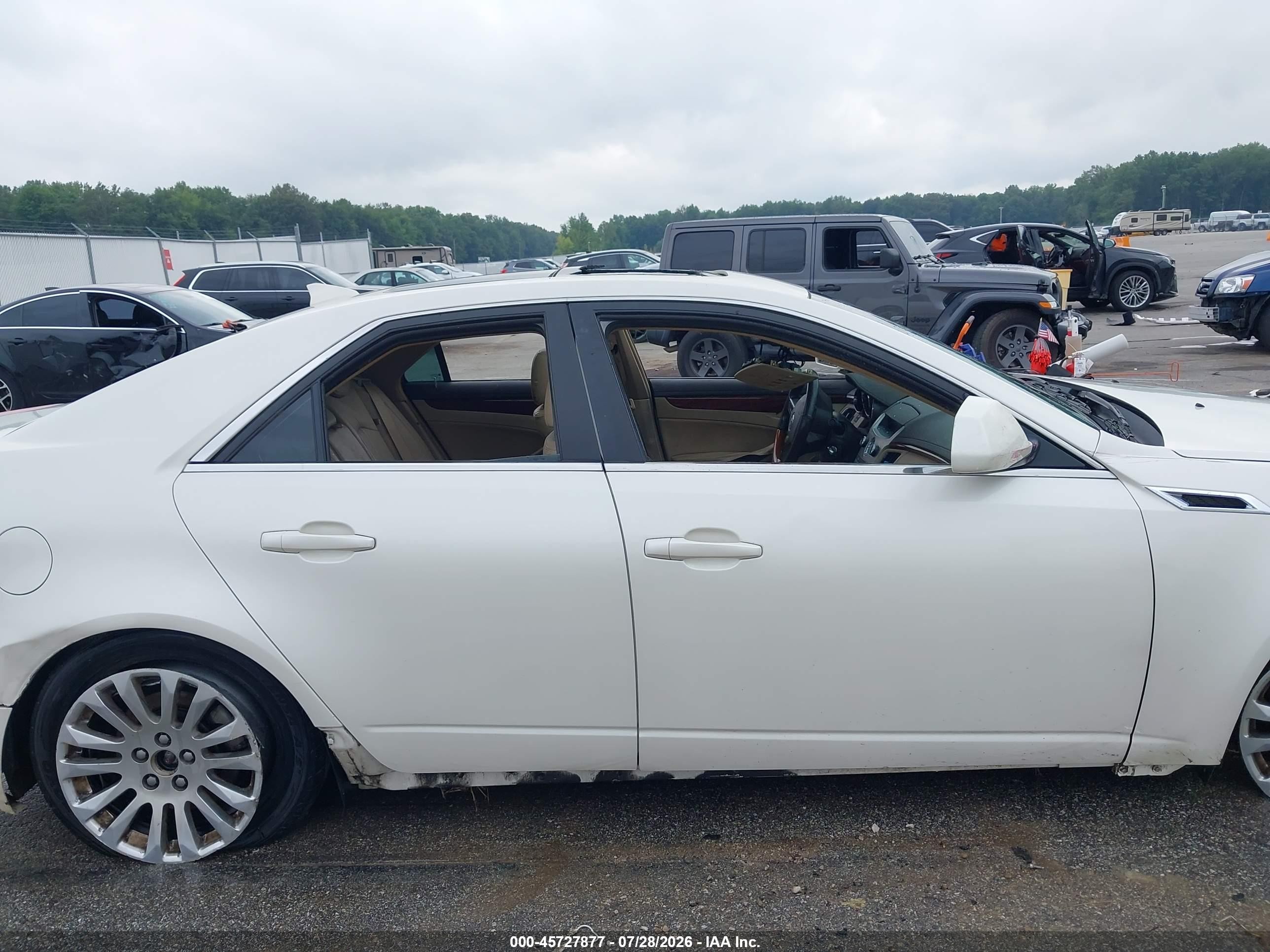 2012 Cadillac Cts Premium White vin: 1G6DS5E35C0108567