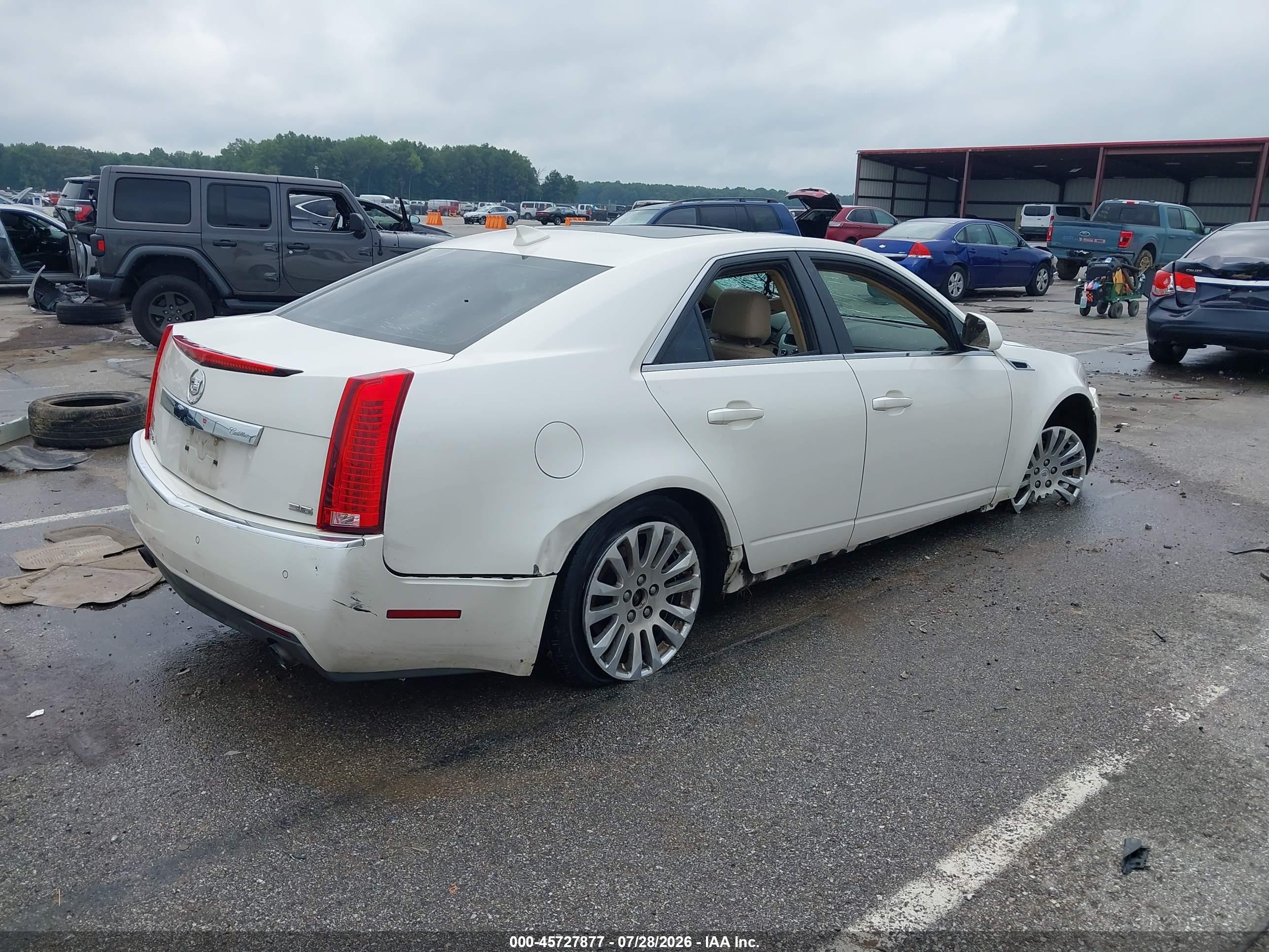 2012 Cadillac Cts Premium White vin: 1G6DS5E35C0108567