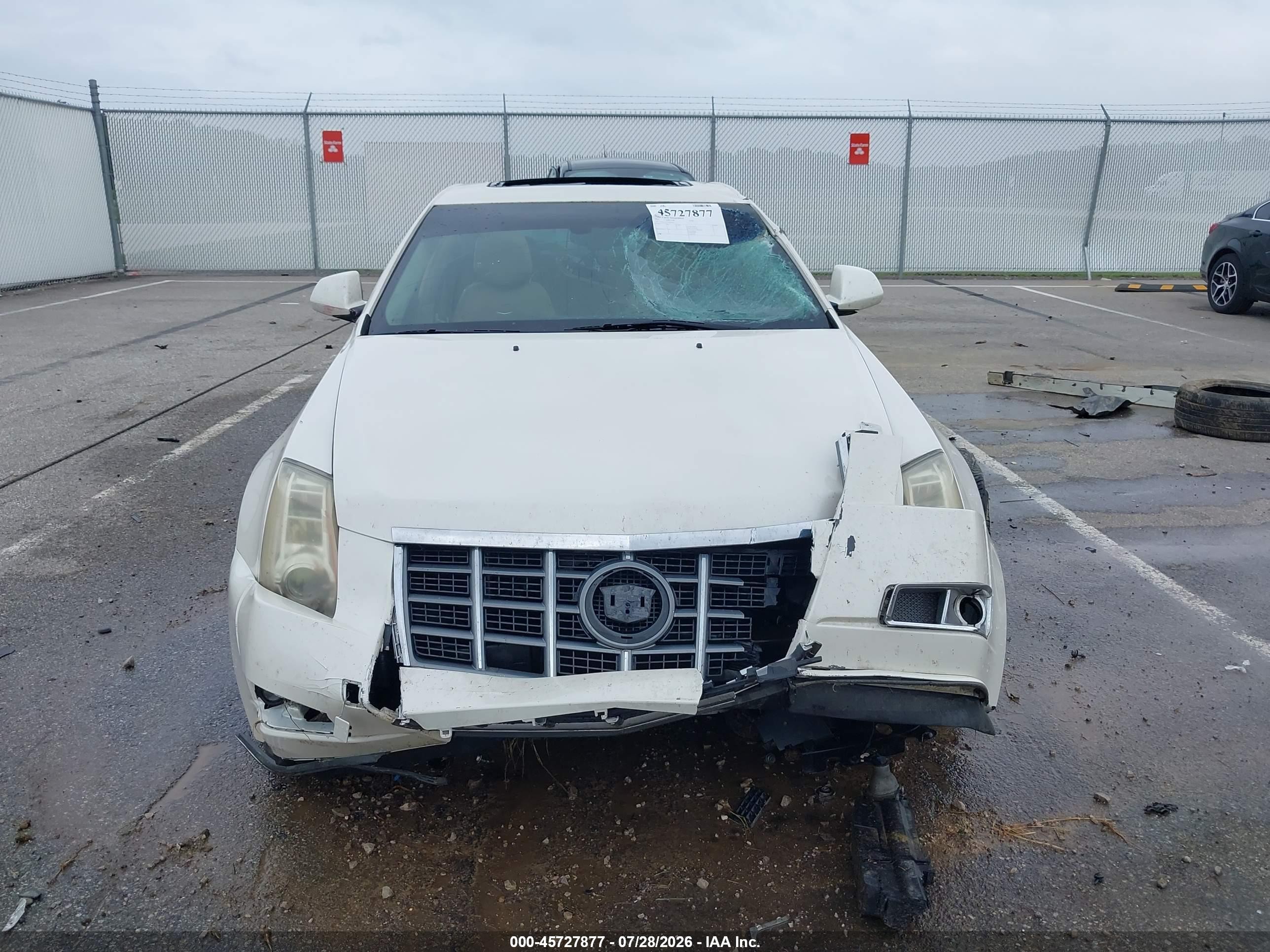 2012 Cadillac Cts Premium White vin: 1G6DS5E35C0108567