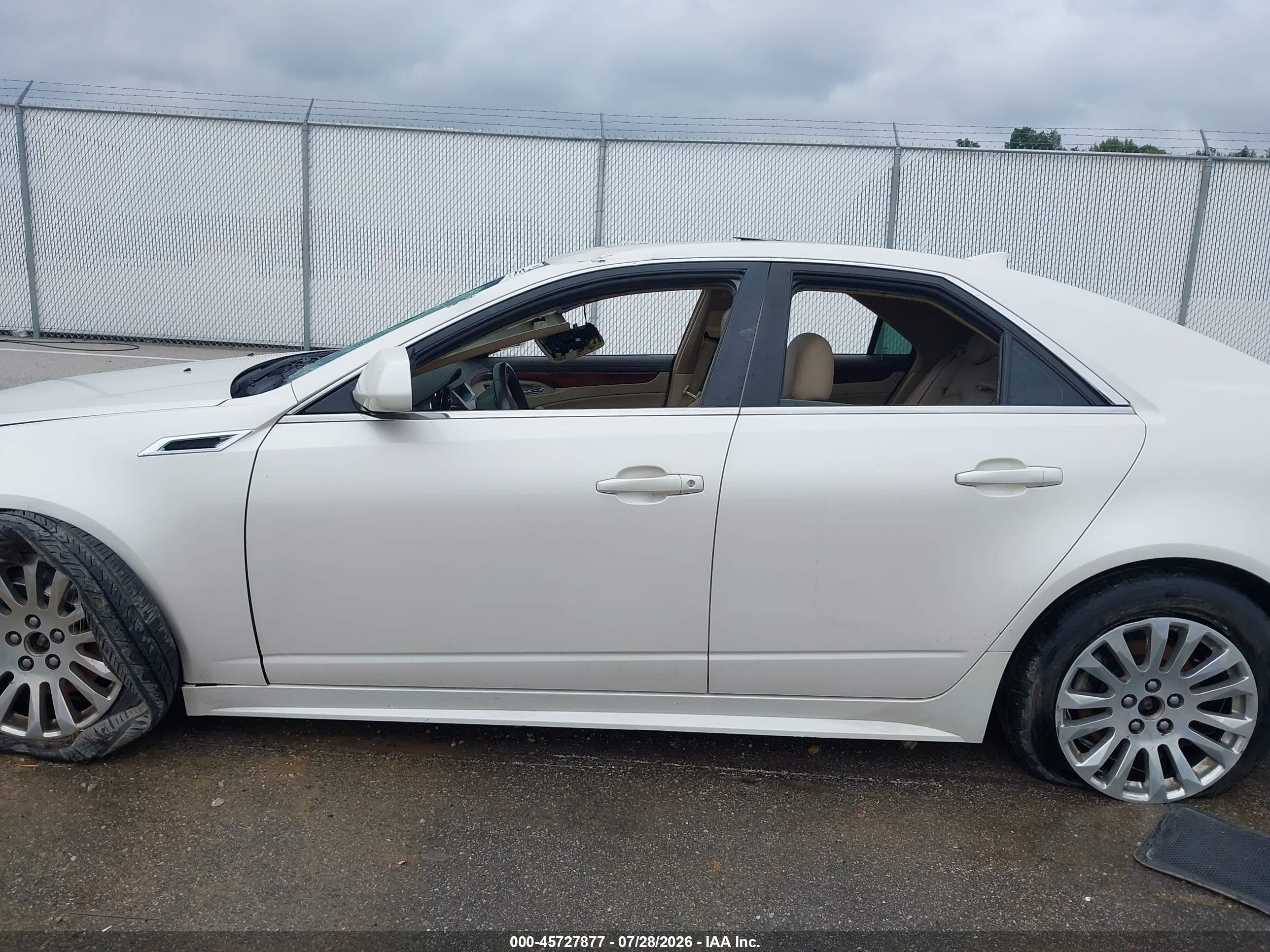 2012 Cadillac Cts Premium White vin: 1G6DS5E35C0108567