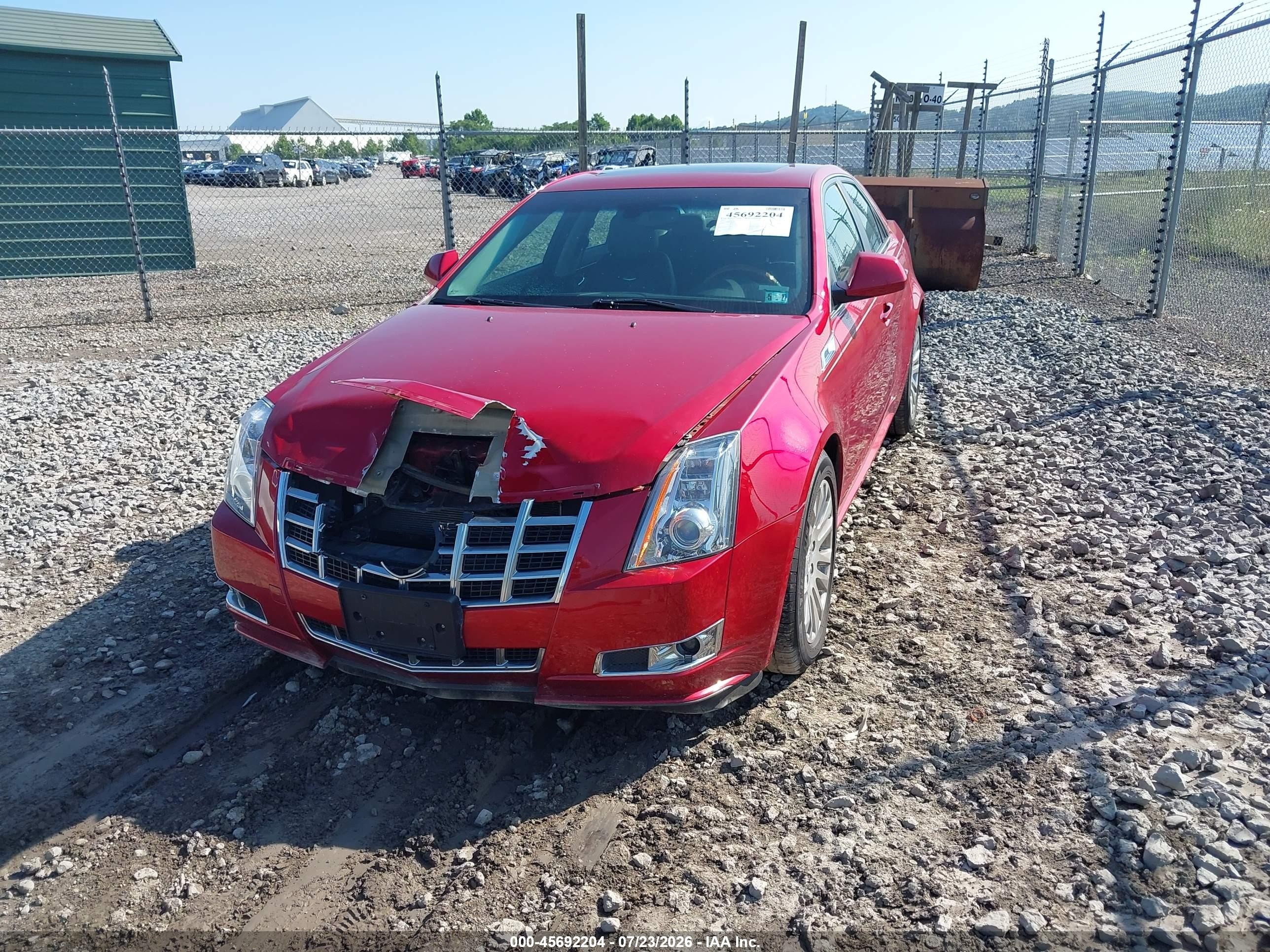 2013 Cadillac Cts Premium Red vin: 1G6DS5E37D0113206