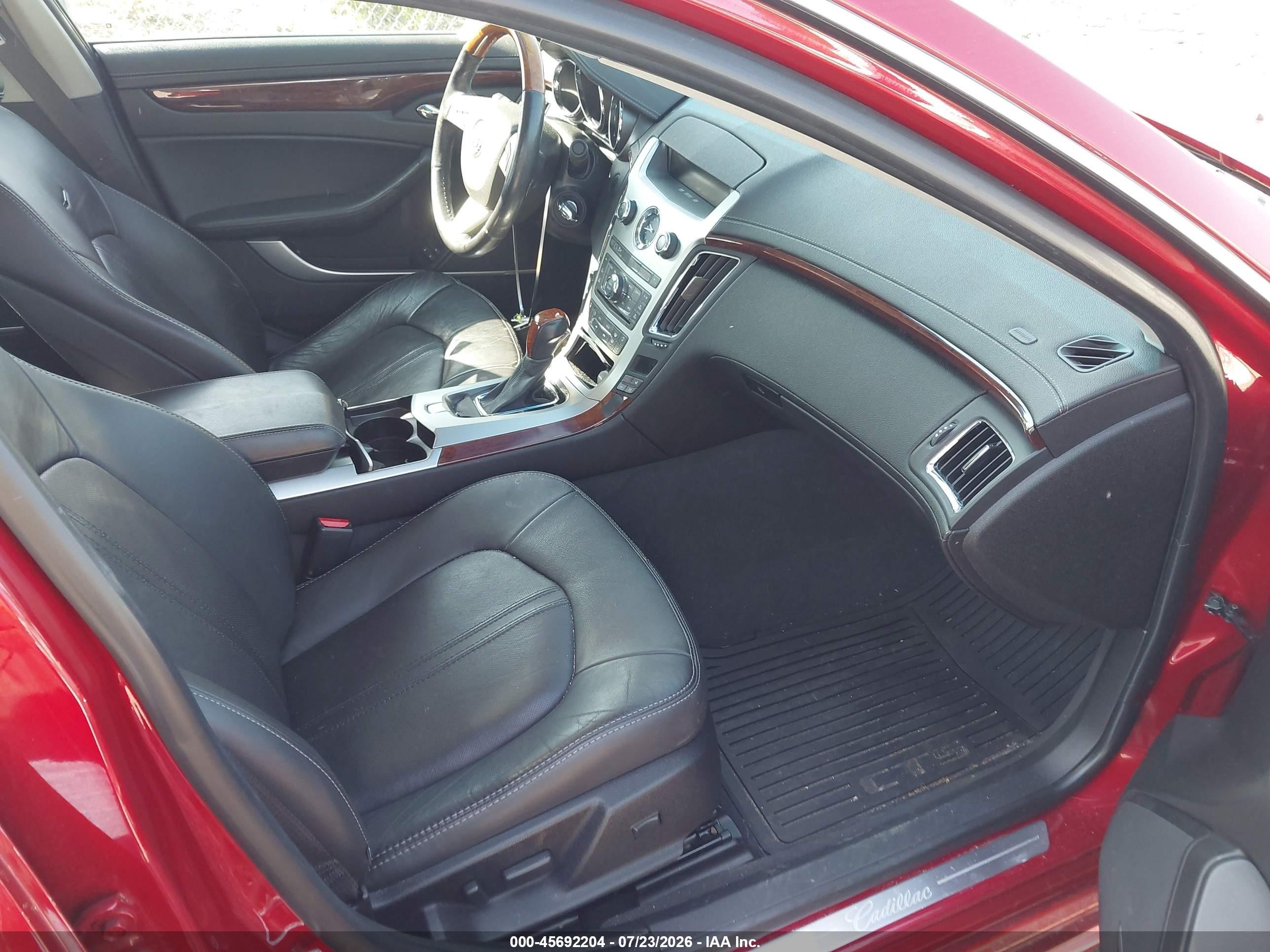 2013 Cadillac Cts Premium Red vin: 1G6DS5E37D0113206