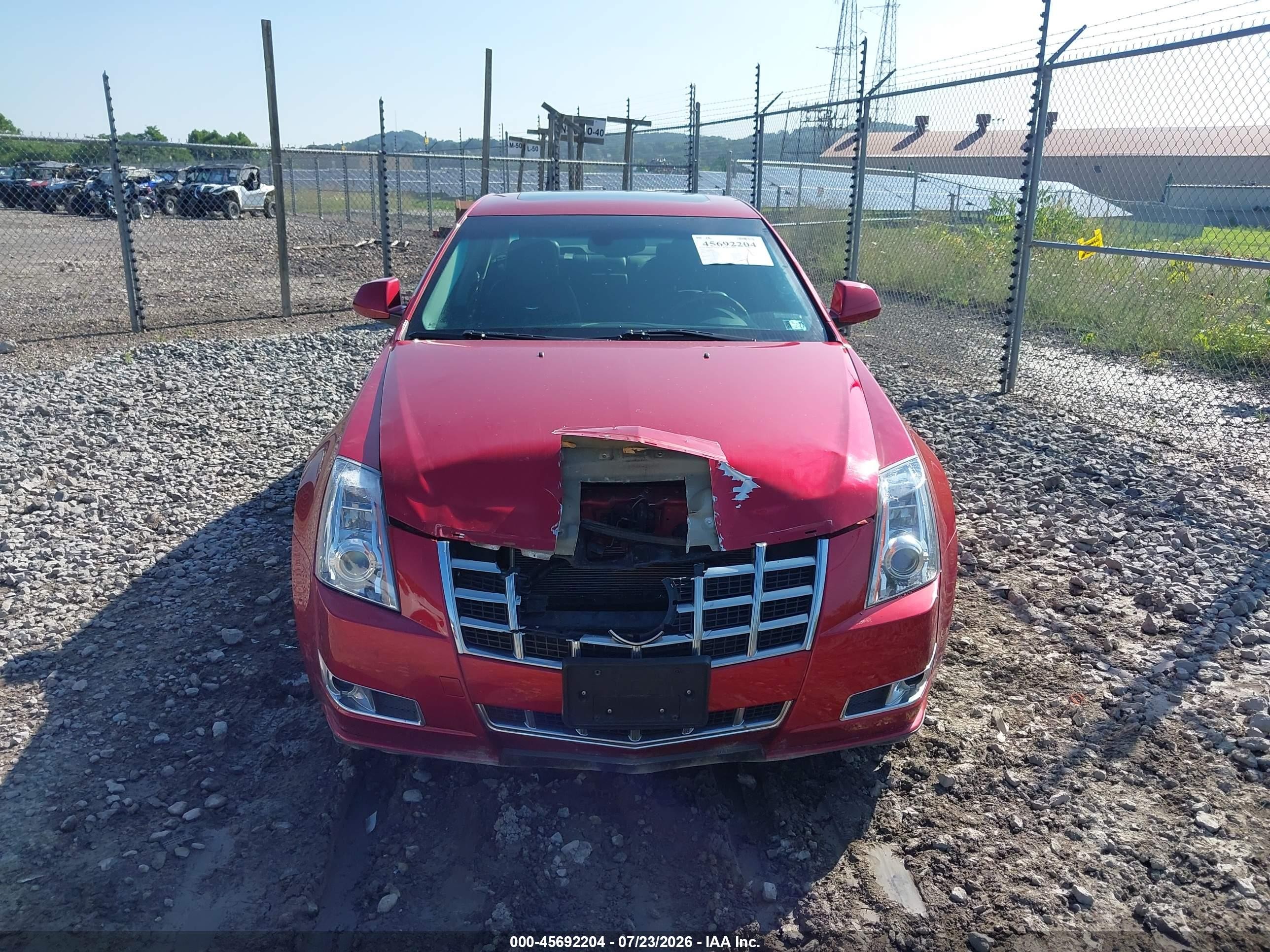 2013 Cadillac Cts Premium Red vin: 1G6DS5E37D0113206