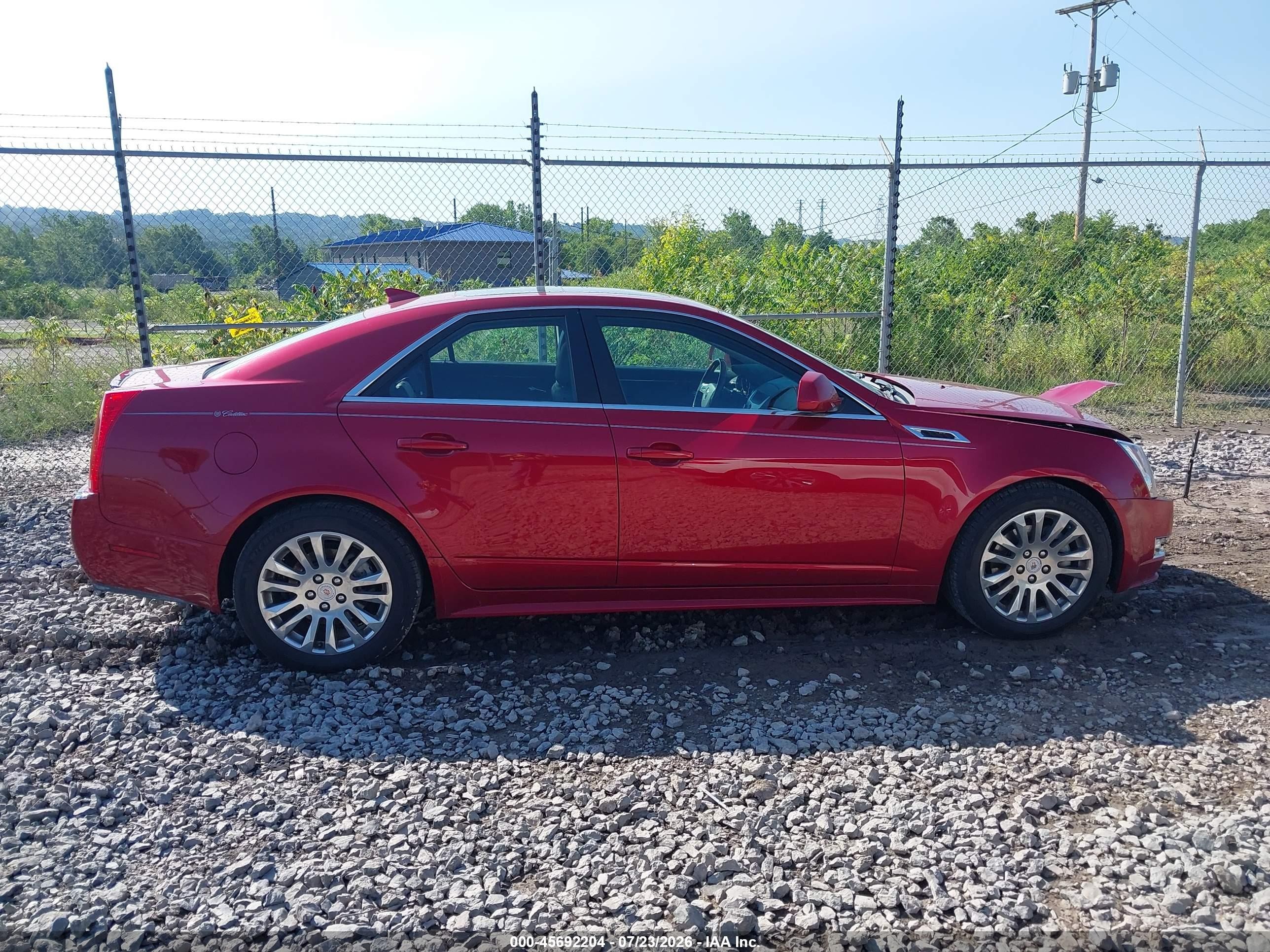 2013 Cadillac Cts Premium Red vin: 1G6DS5E37D0113206