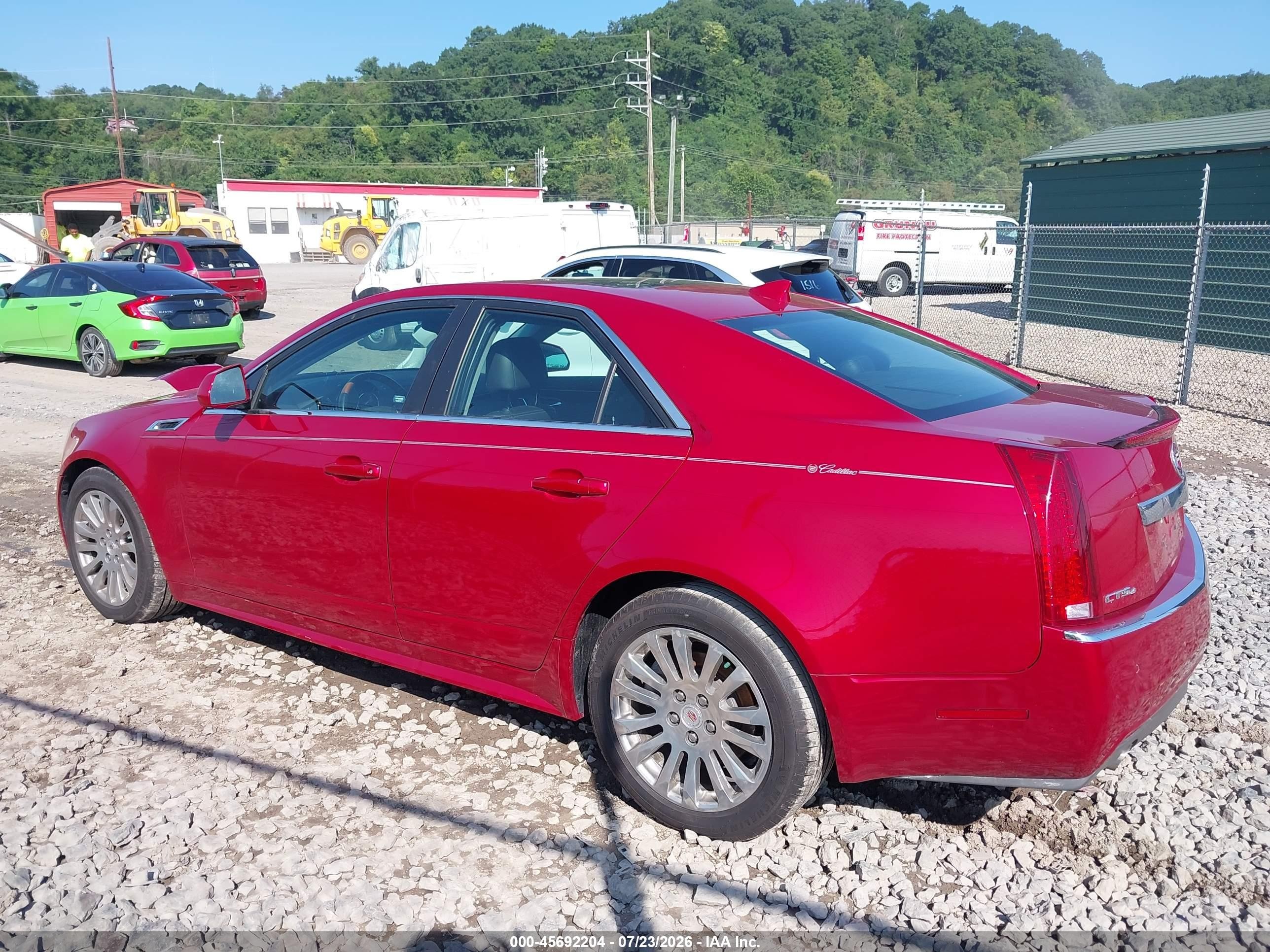 2013 Cadillac Cts Premium Red vin: 1G6DS5E37D0113206