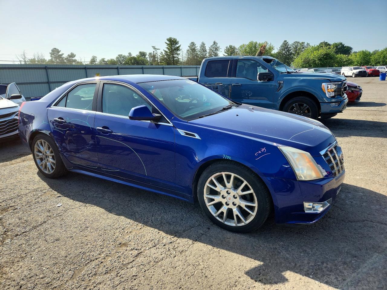 2012 Cadillac Cts Premium Collection Blue vin: 1G6DS5E39C0110631