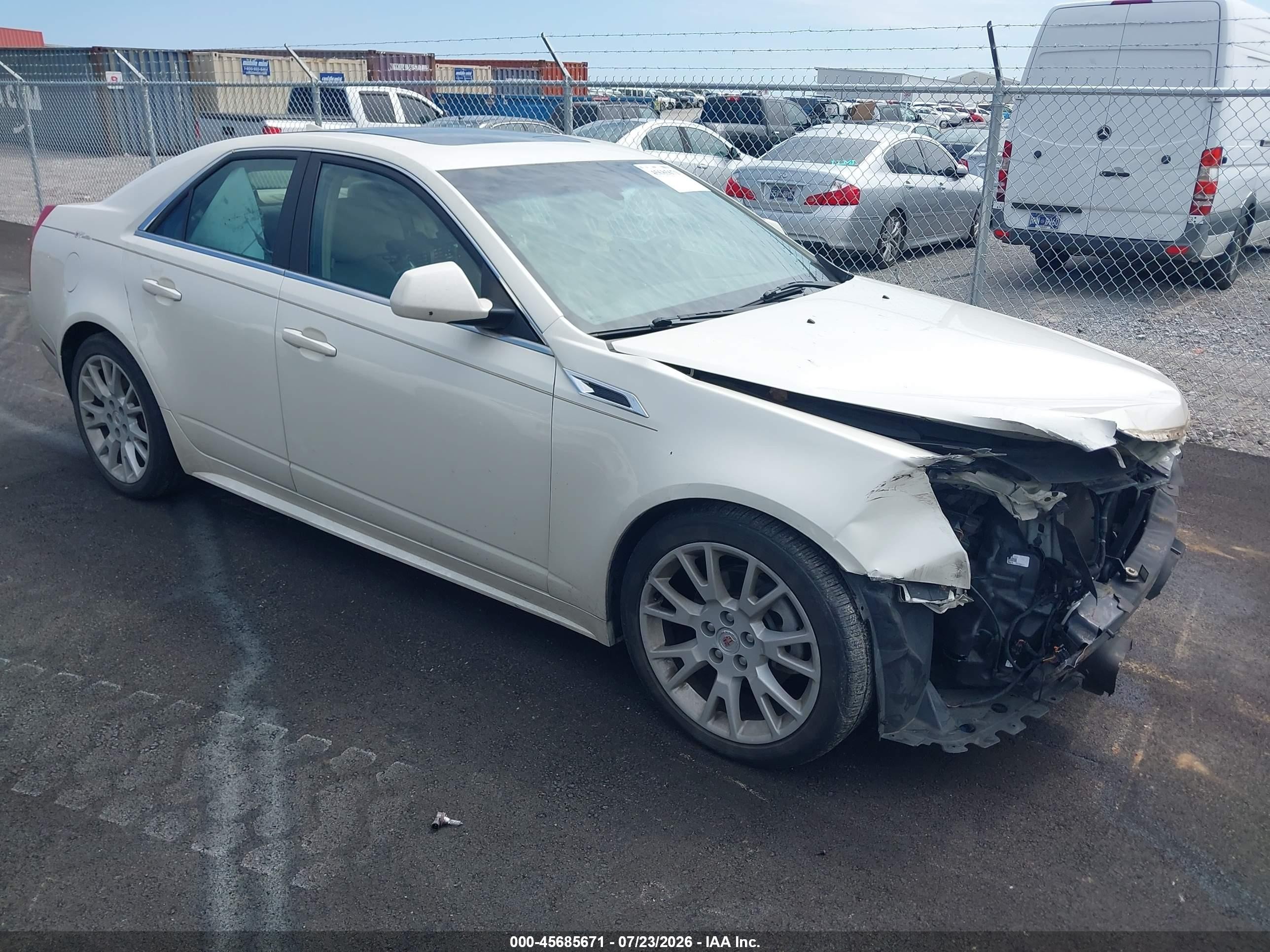 2013 Cadillac Cts Premium Белый vin: 1G6DS5E39D0145591