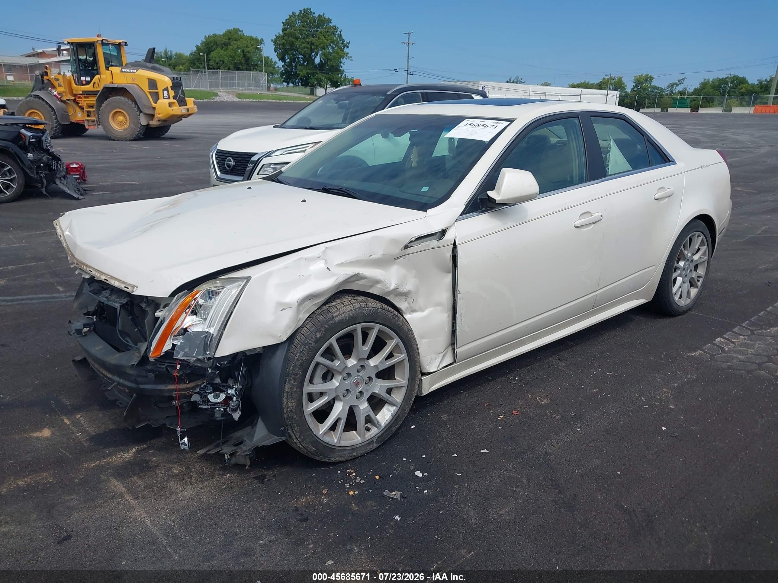 2013 Cadillac Cts Premium White vin: 1G6DS5E39D0145591