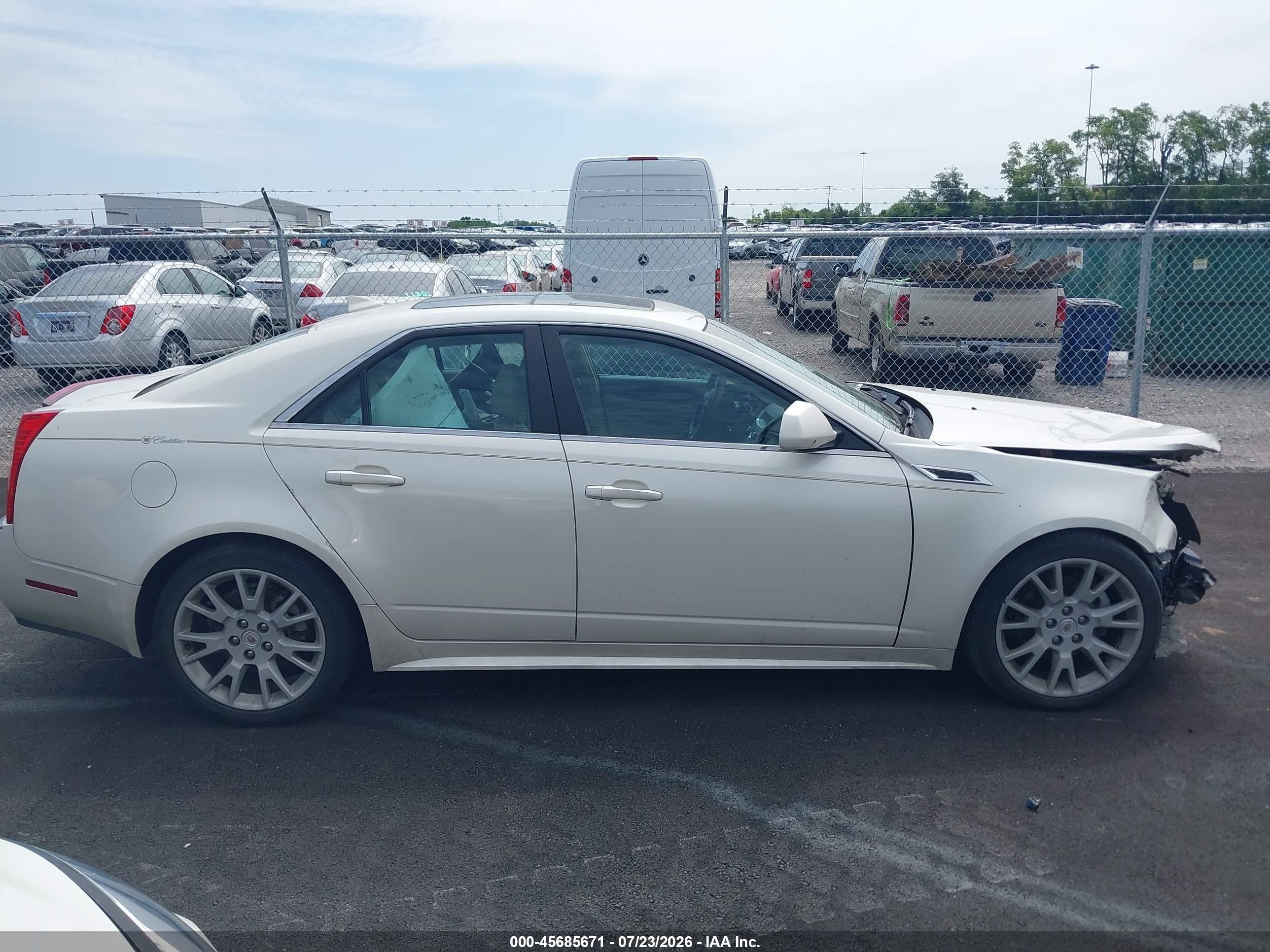 2013 Cadillac Cts Premium White vin: 1G6DS5E39D0145591