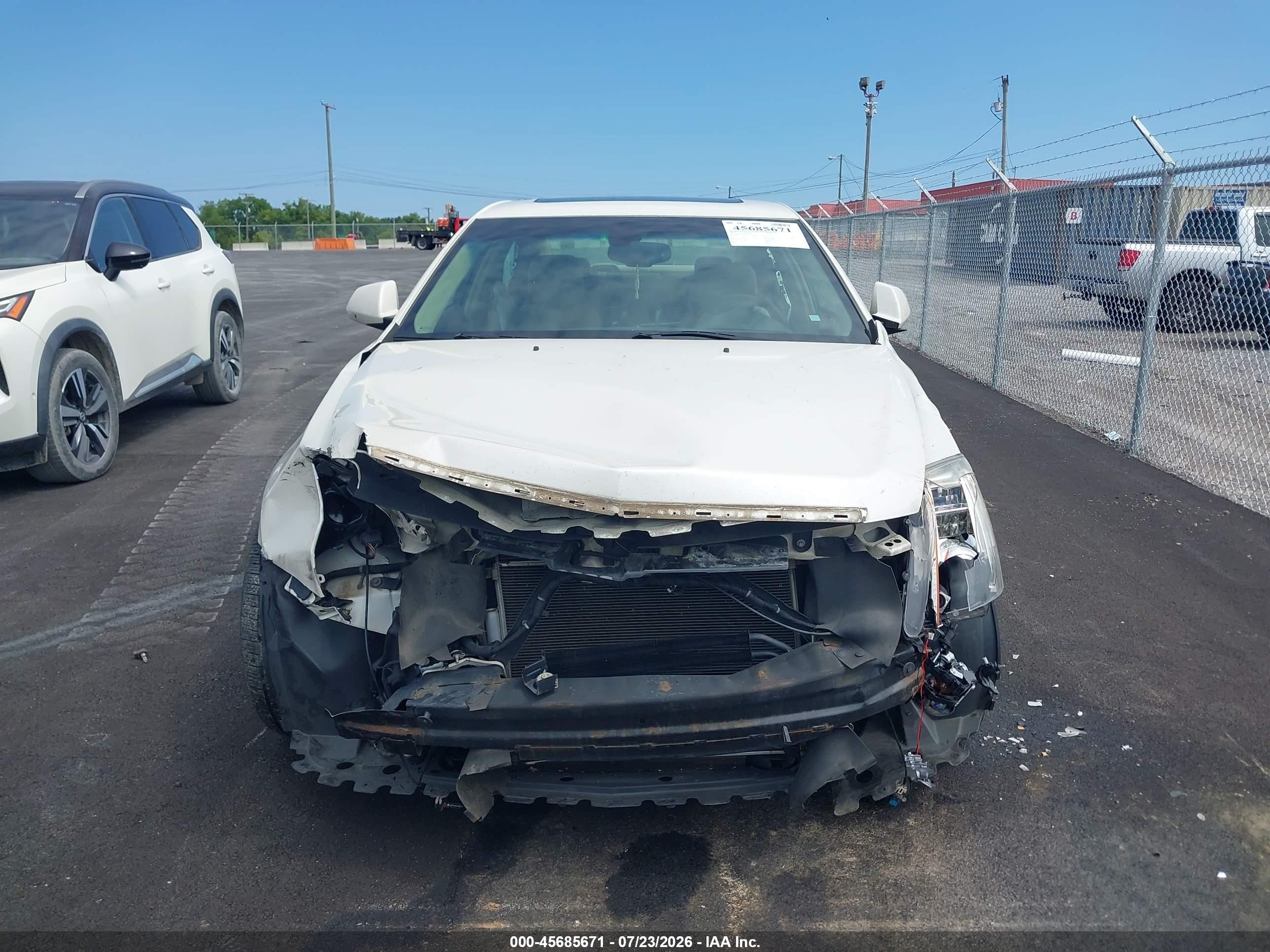 2013 Cadillac Cts Premium White vin: 1G6DS5E39D0145591