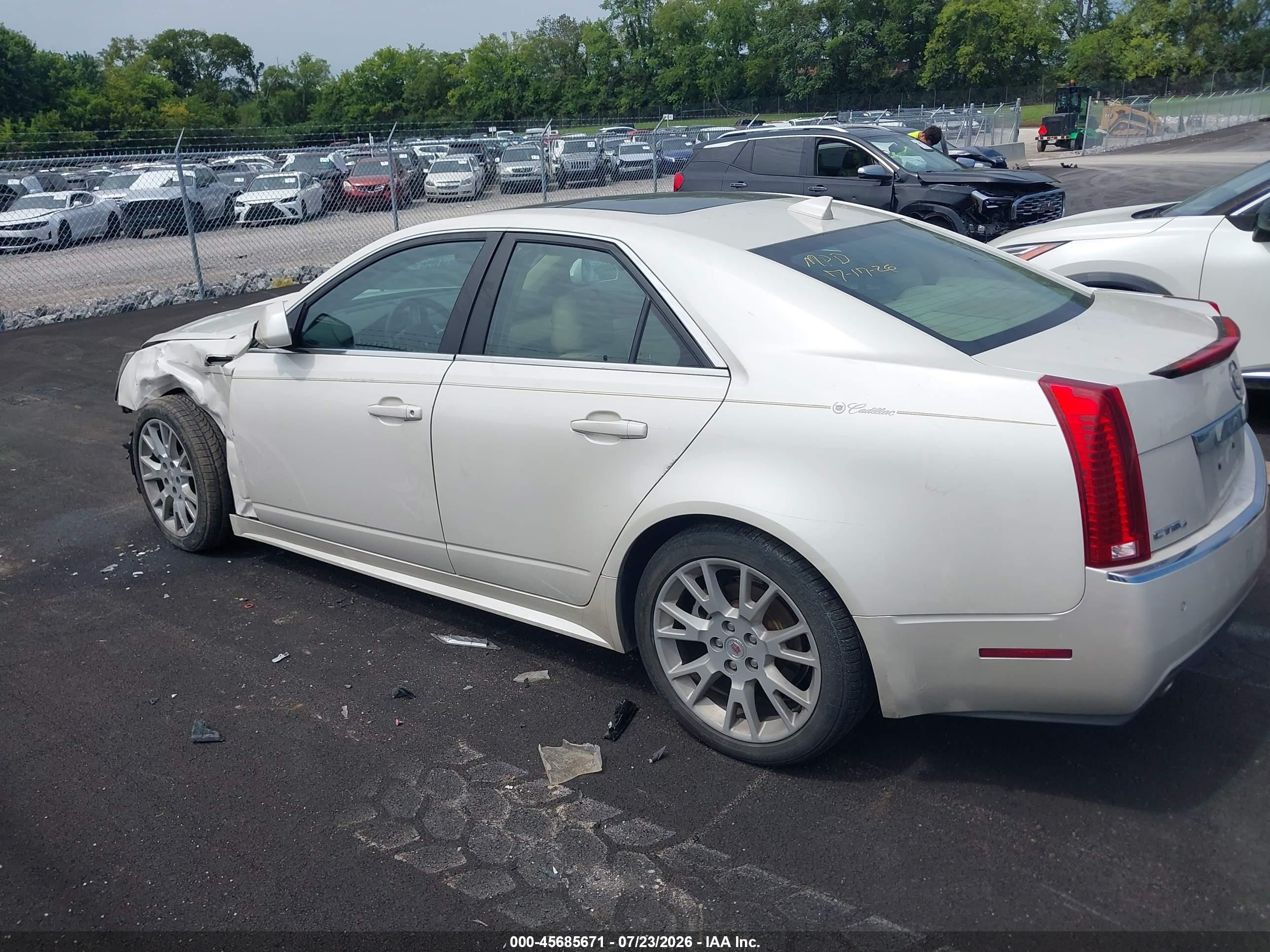 2013 Cadillac Cts Premium White vin: 1G6DS5E39D0145591