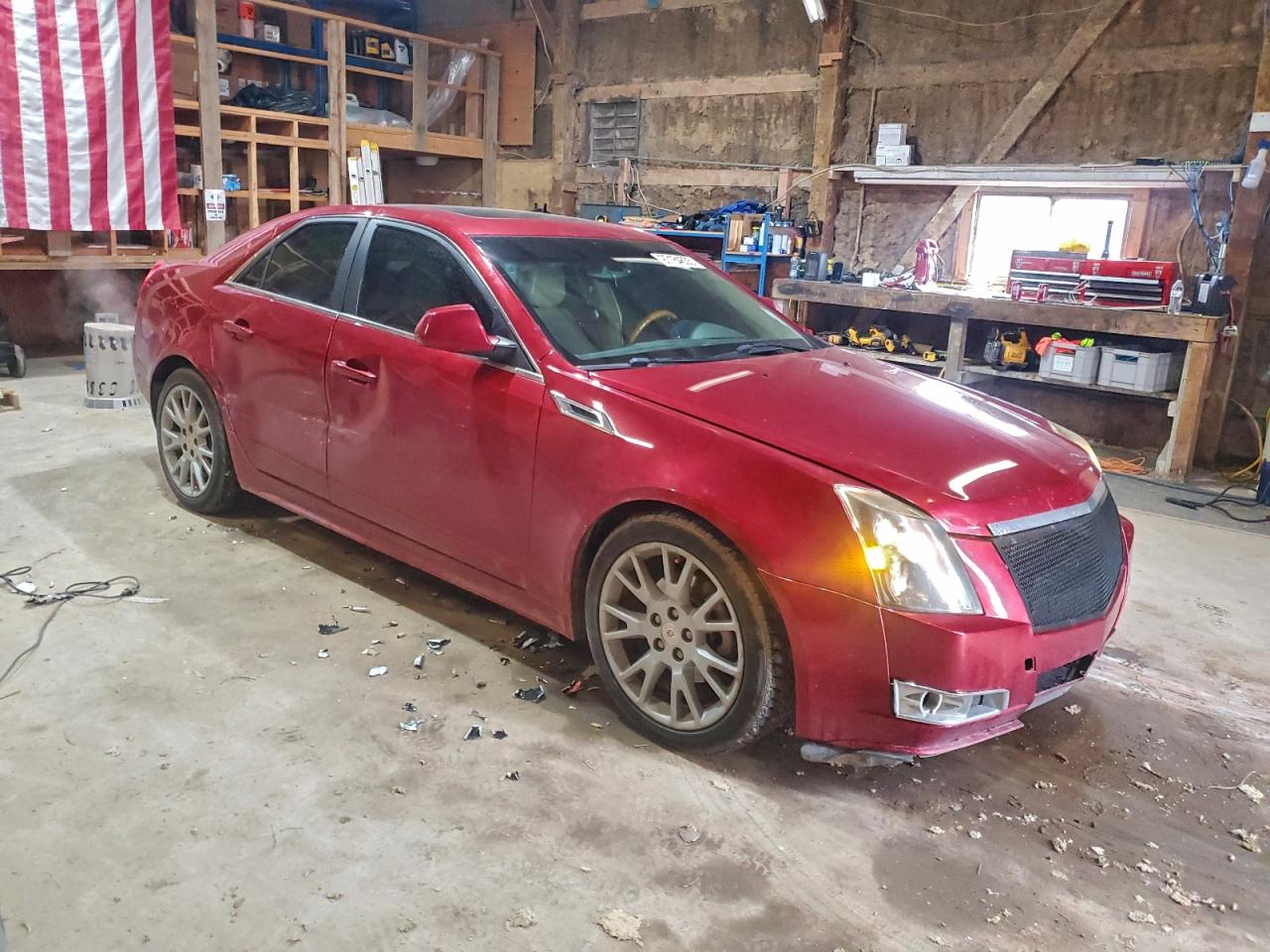 2013 Cadillac Cts Premium Collection Red vin: 1G6DS5E3XD0116908