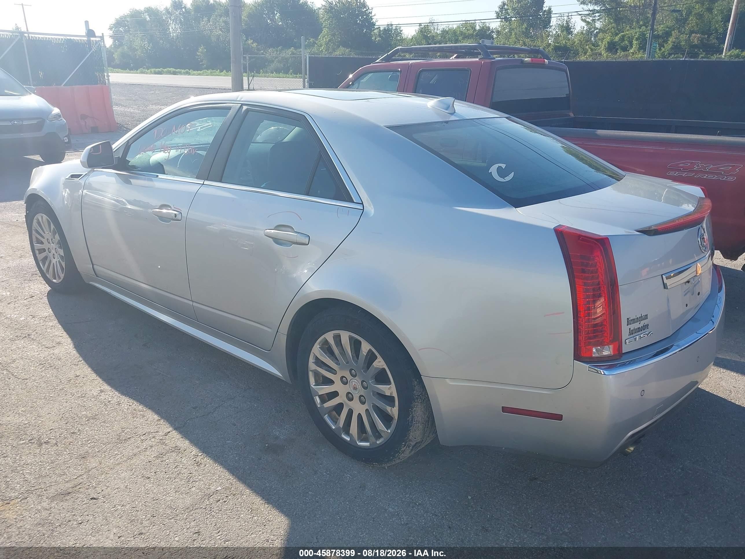 2011 Cadillac Cts Premium Silver vin: 1G6DS5ED9B0152207