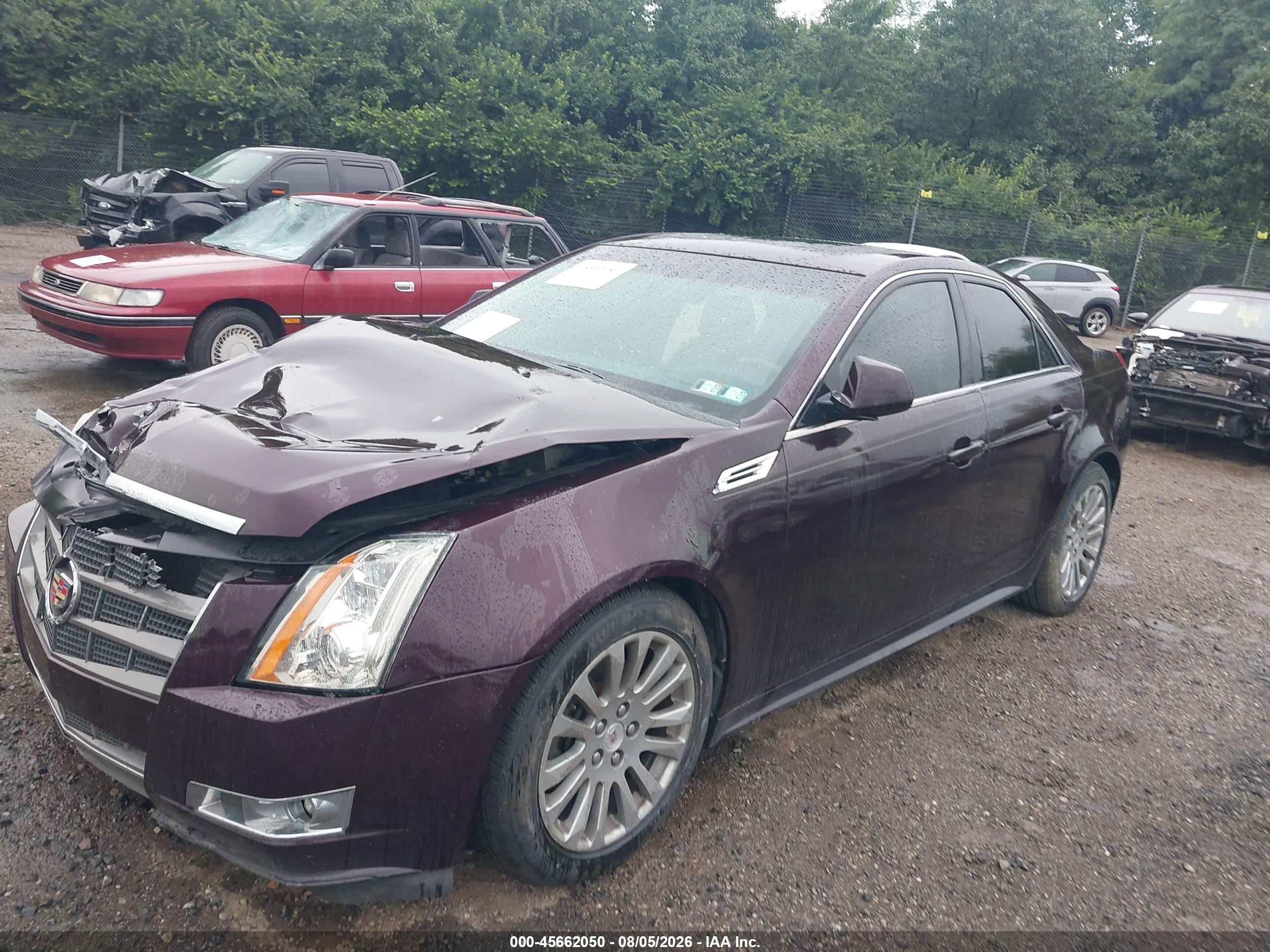2010 Cadillac Cts Premium Burgundy vin: 1G6DS5EV3A0129500