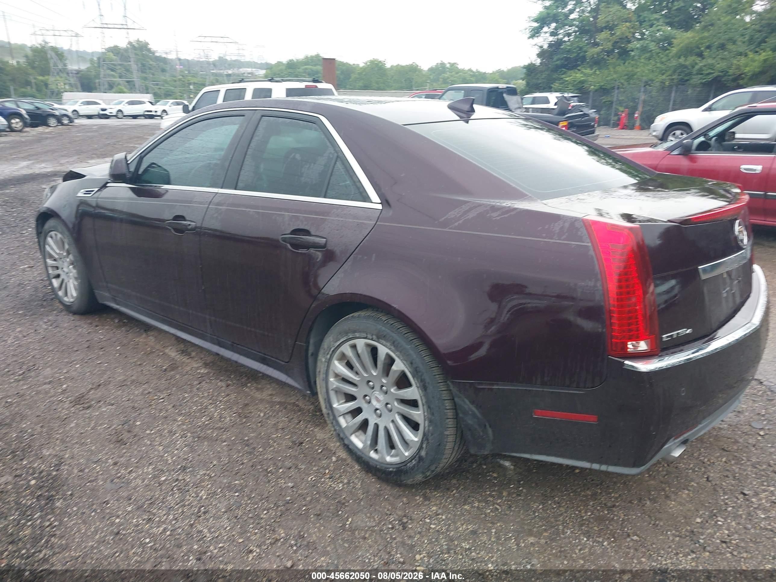2010 Cadillac Cts Premium Burgundy vin: 1G6DS5EV3A0129500