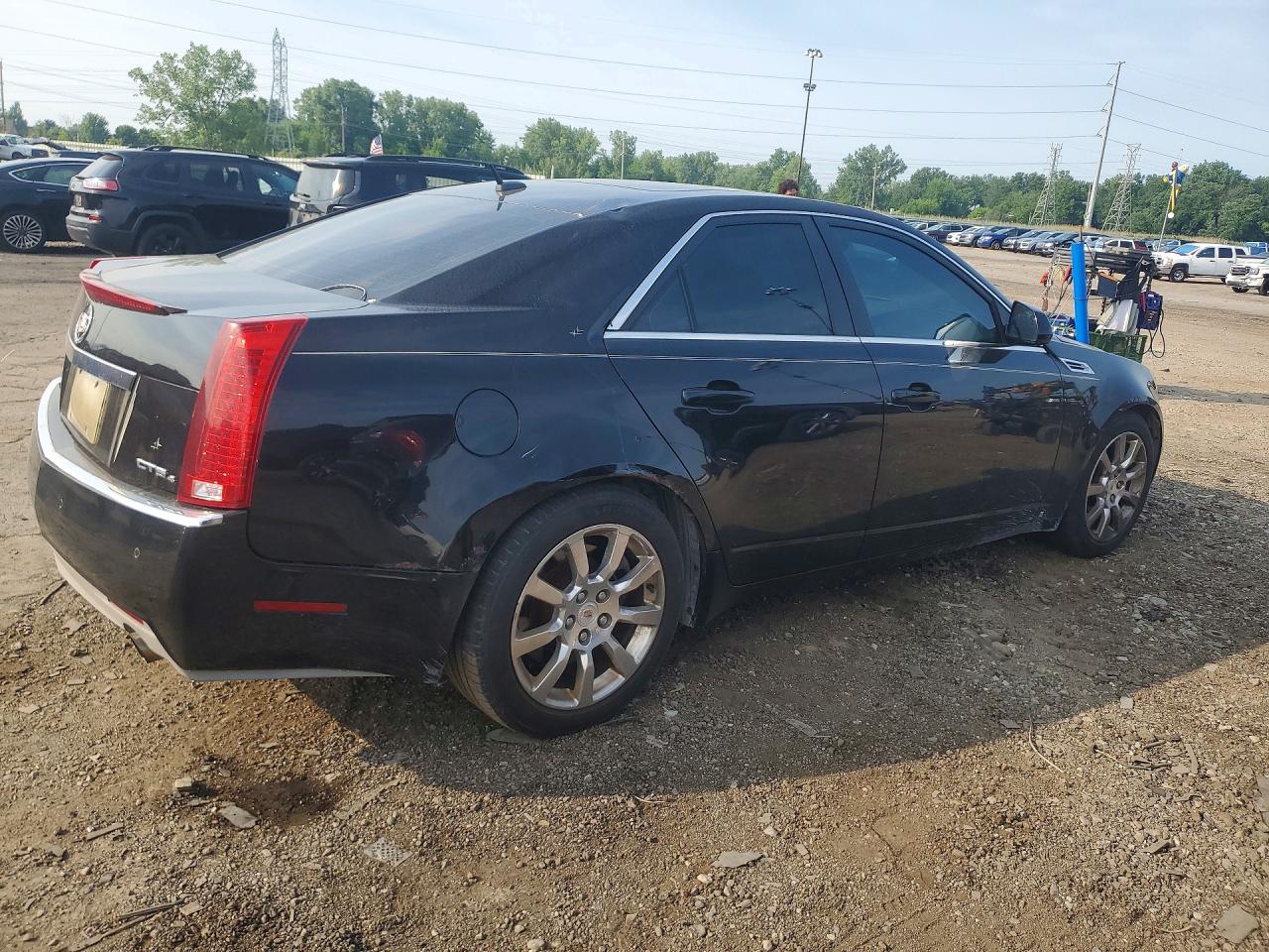 2008 Cadillac Cts Hi Feature V6 Black vin: 1G6DT57V080147196