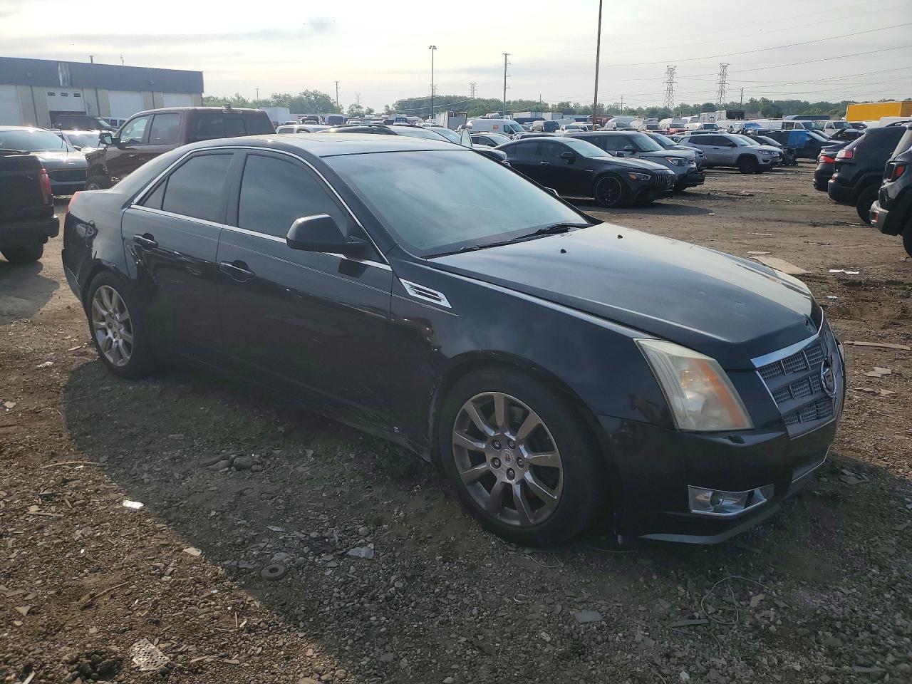 2008 Cadillac Cts Hi Feature V6 Black vin: 1G6DT57V080147196