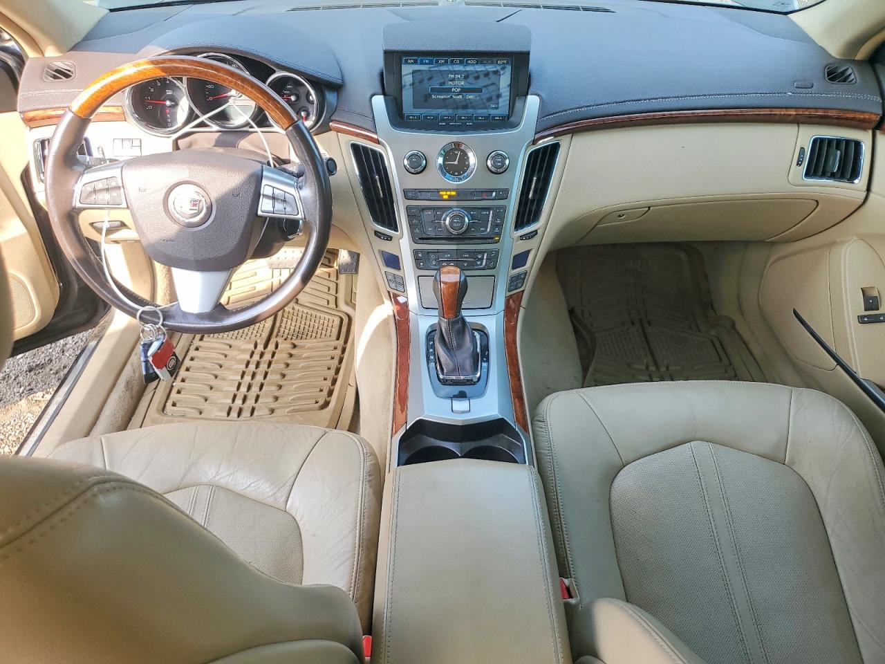 2008 Cadillac Cts Hi Feature V6 Black vin: 1G6DT57V080147196
