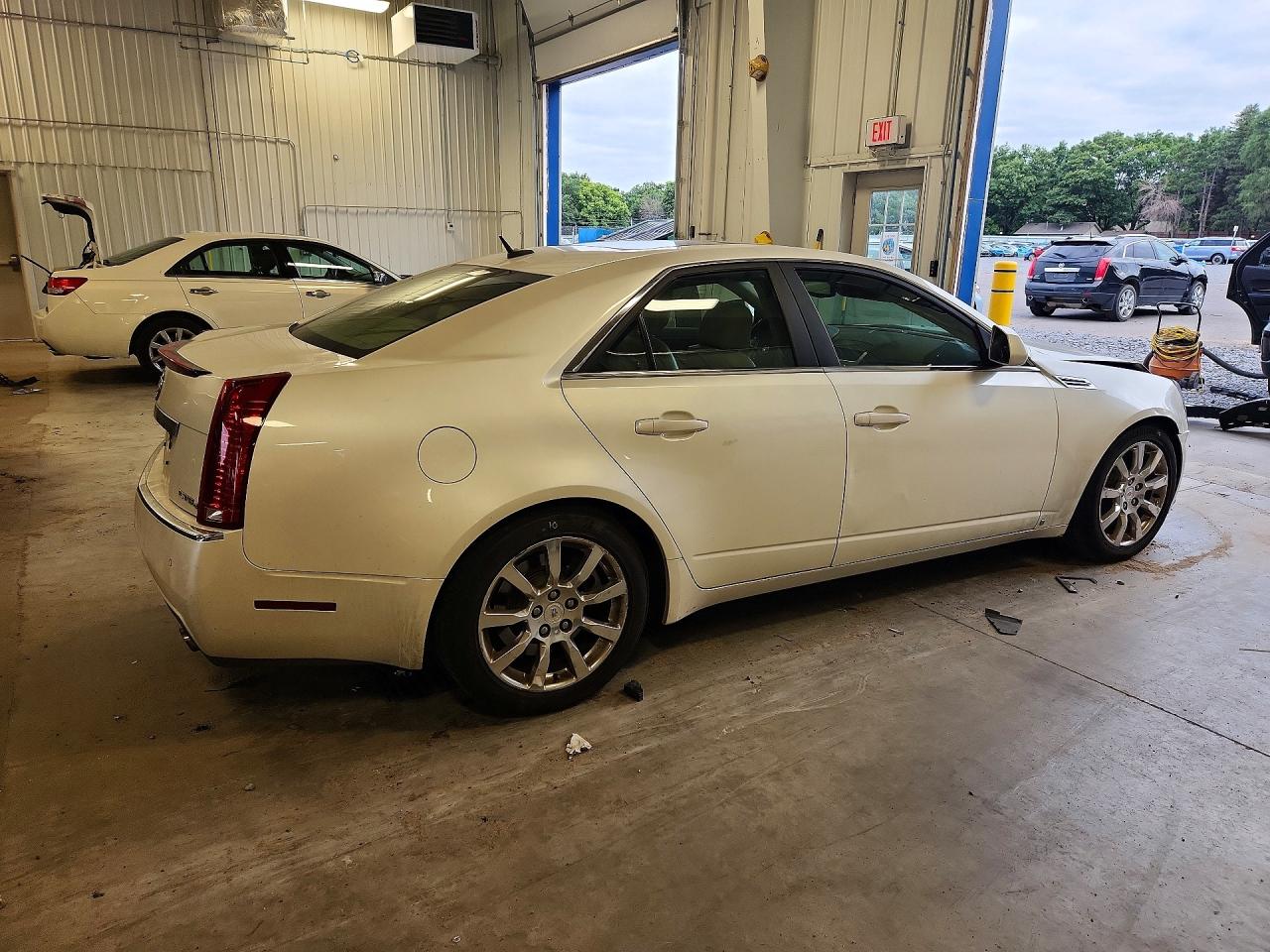 2008 Cadillac Cts Hi Feature V6 White vin: 1G6DT57V080209132