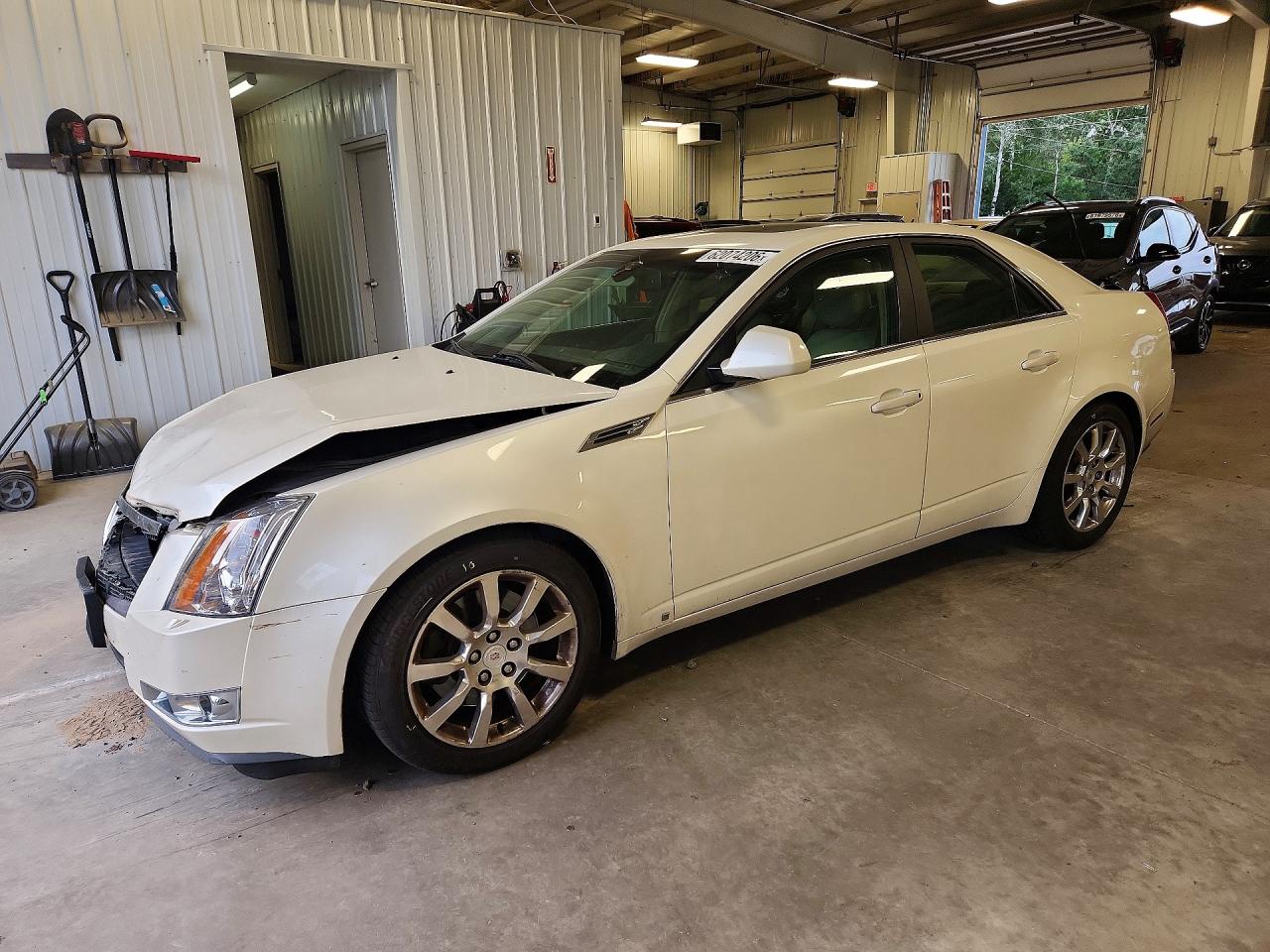 2008 Cadillac Cts Hi Feature V6 White vin: 1G6DT57V080209132