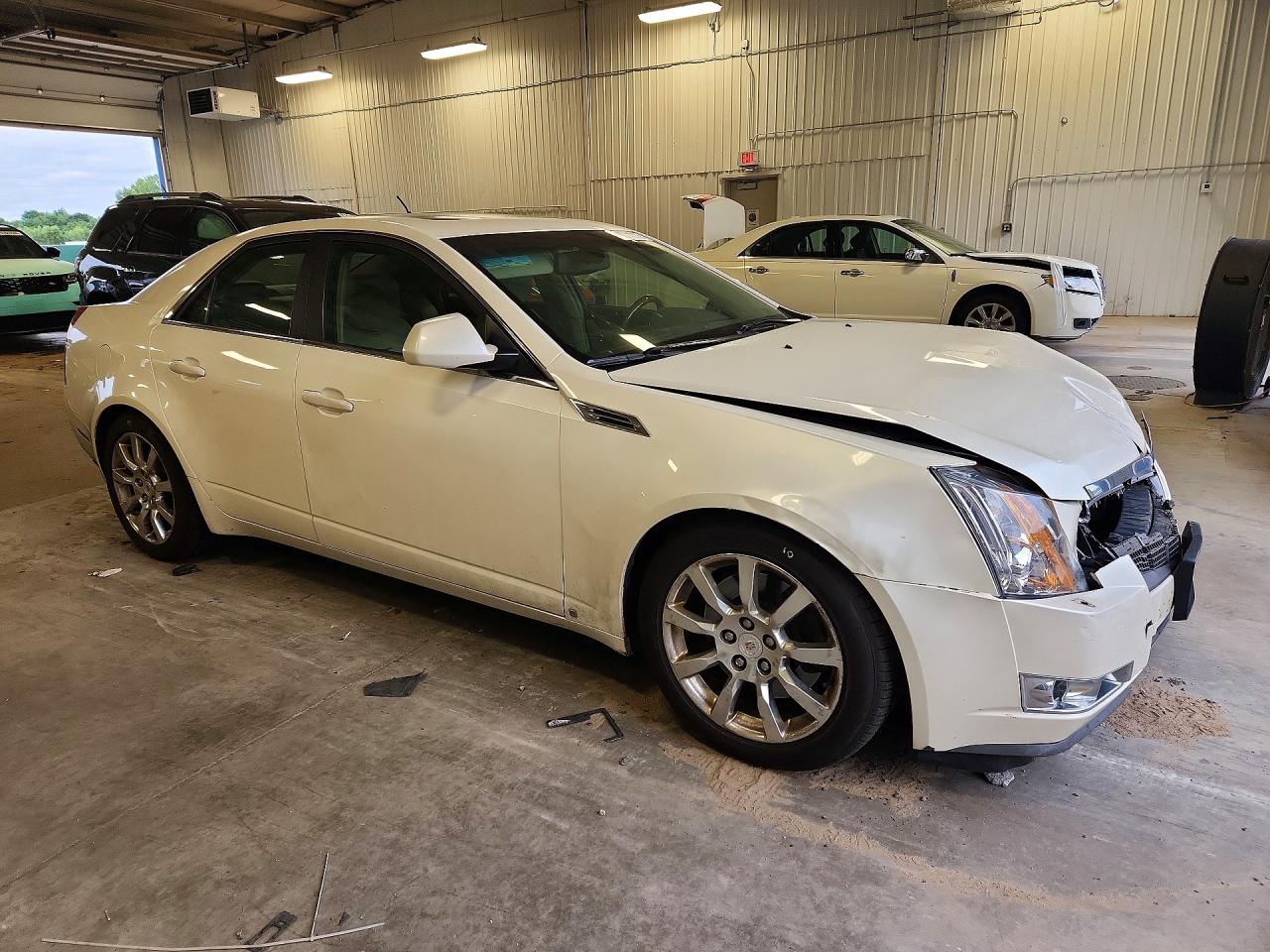2008 Cadillac Cts Hi Feature V6 White vin: 1G6DT57V080209132