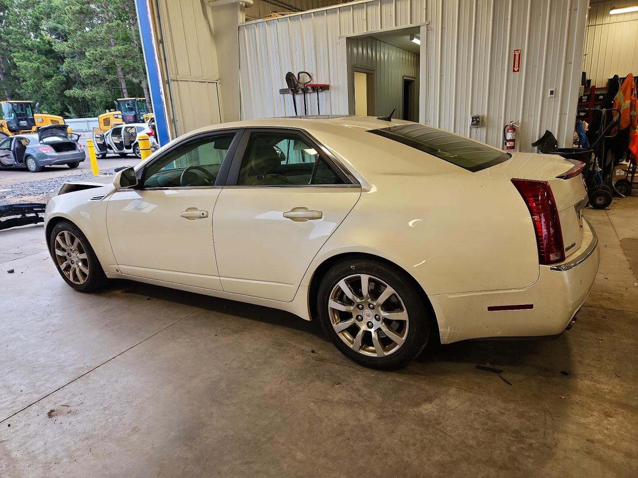 2008 Cadillac Cts Hi Feature V6 White vin: 1G6DT57V080209132