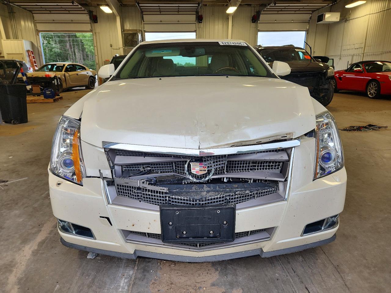 2008 Cadillac Cts Hi Feature V6 White vin: 1G6DT57V080209132