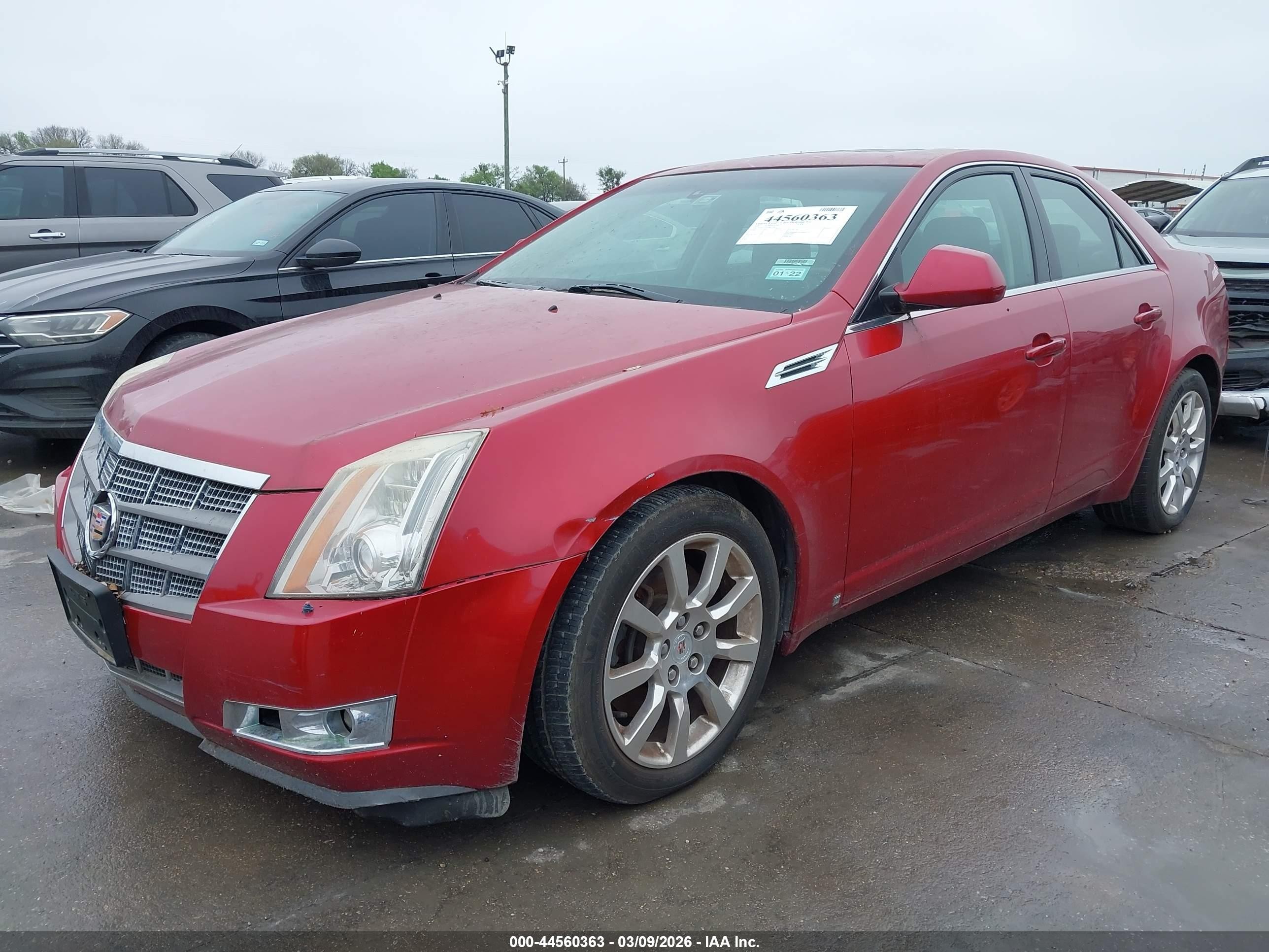 2008 Cadillac Cts Standard Red vin: 1G6DT57V180151855