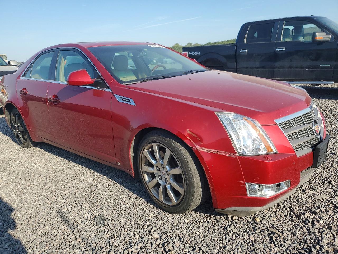 2008 Cadillac Cts Hi Feature V6 Red vin: 1G6DT57V180157655