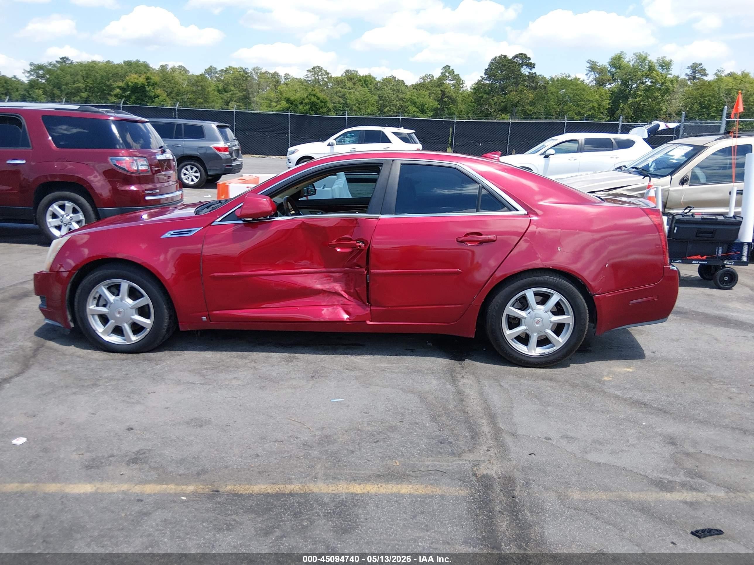 2009 Cadillac Cts Standard Red vin: 1G6DT57V190122535
