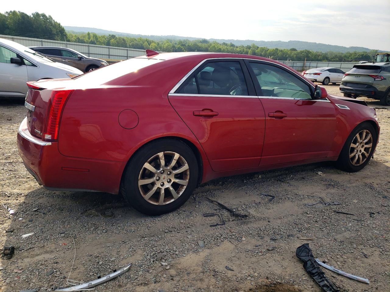 2009 Cadillac Cts Hi Feature V6 Red vin: 1G6DT57V290148867