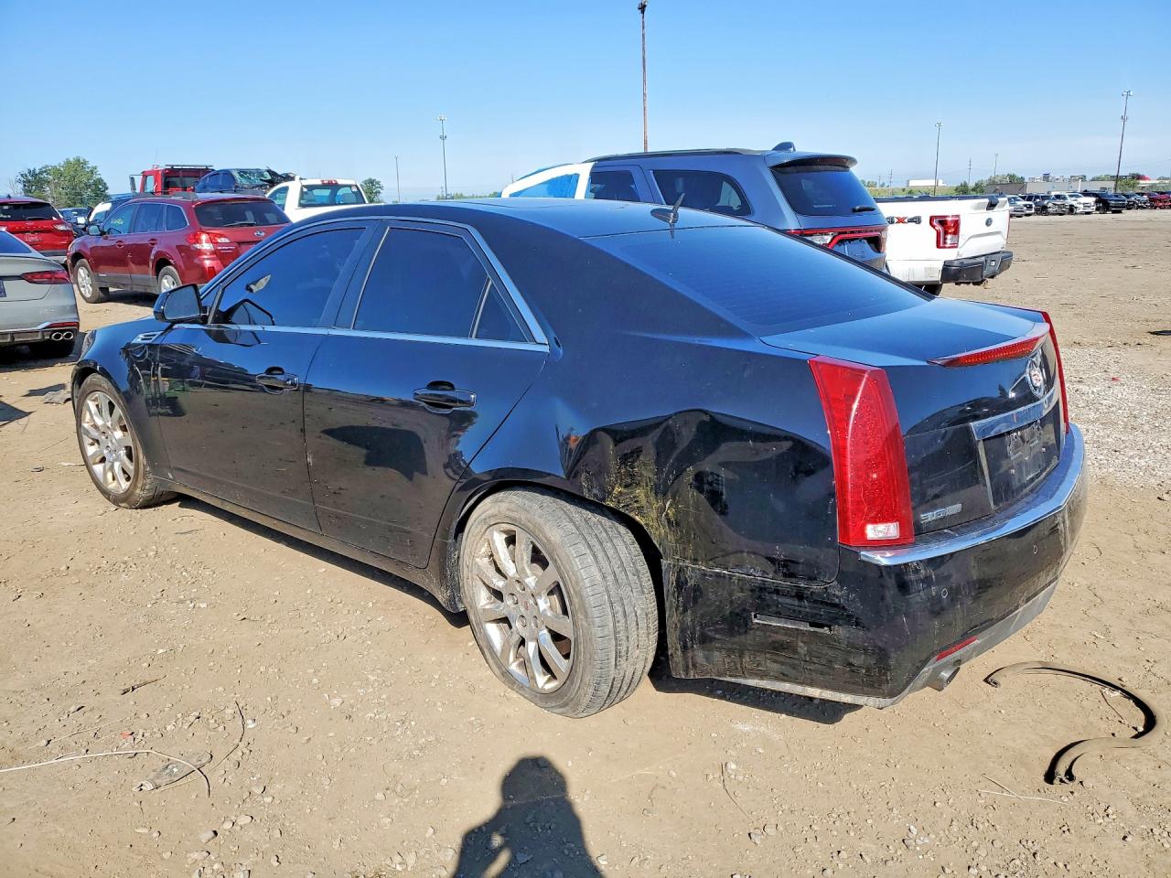 2008 Cadillac Cts Hi Feature V6 Black vin: 1G6DT57V380164199