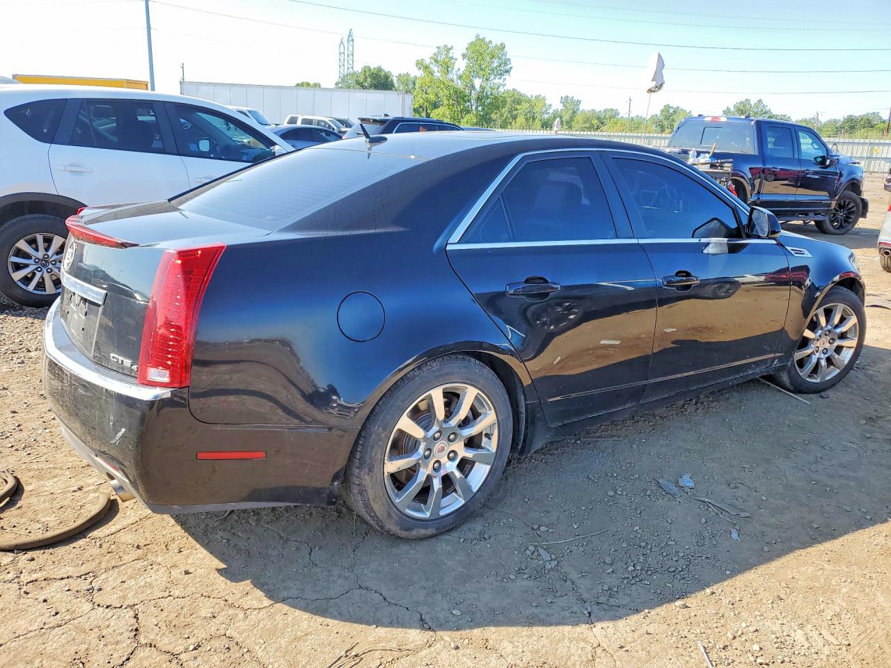 2008 Cadillac Cts Hi Feature V6 Black vin: 1G6DT57V380164199