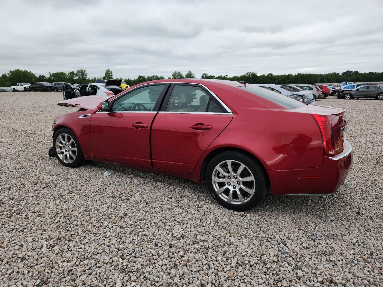 2008 Cadillac Cts Hi Feature V6 Red vin: 1G6DT57V480165863