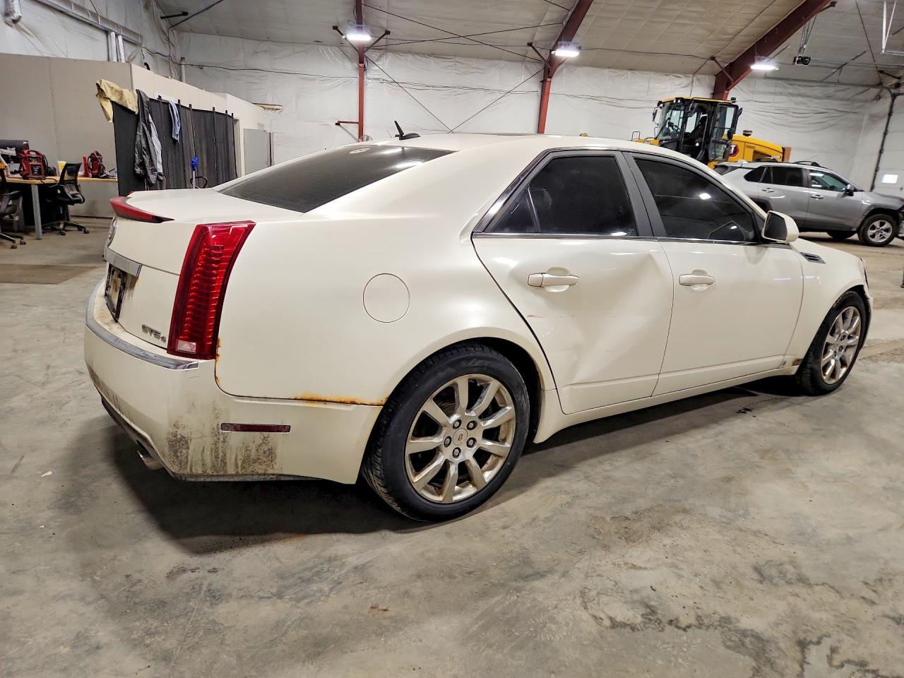 2008 Cadillac Cts White vin: 1G6DT57V480203348