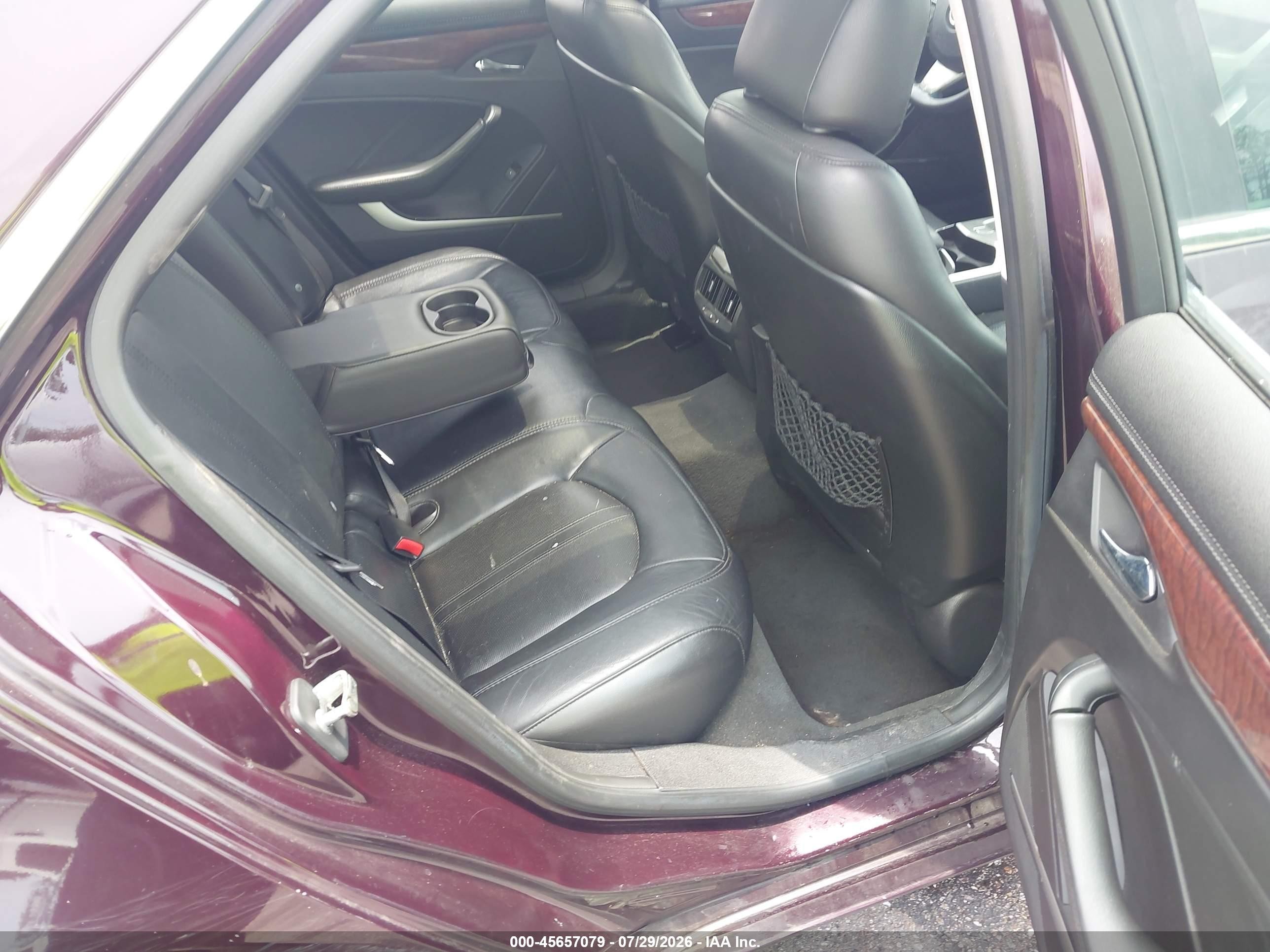 2008 Cadillac Cts Awd W/1sb Burgundy vin: 1G6DT57V480210512