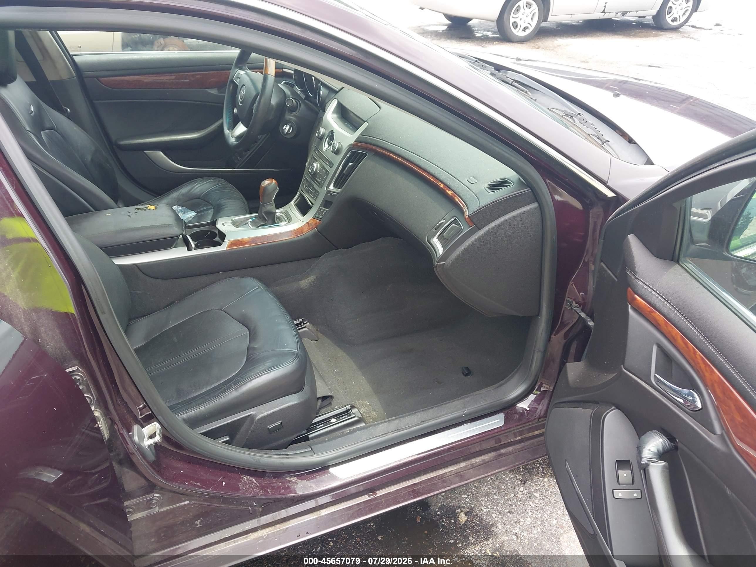 2008 Cadillac Cts Awd W/1sb Burgundy vin: 1G6DT57V480210512