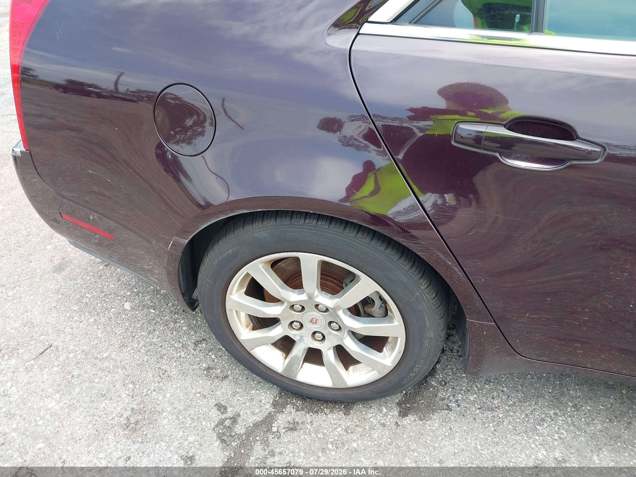 2008 Cadillac Cts Awd W/1sb Burgundy vin: 1G6DT57V480210512