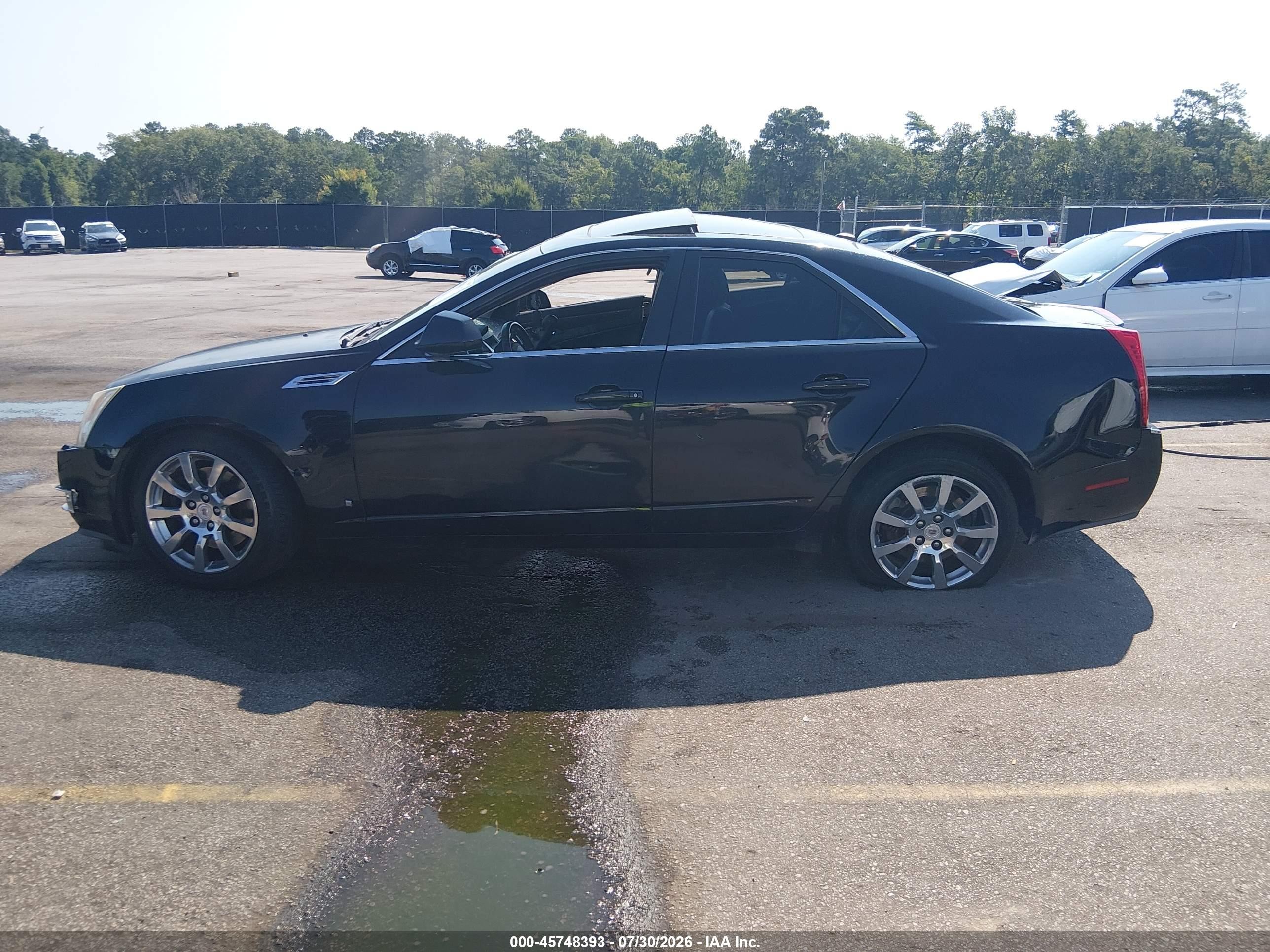 2008 Cadillac Cts Awd W/1sb Black vin: 1G6DT57V580146545