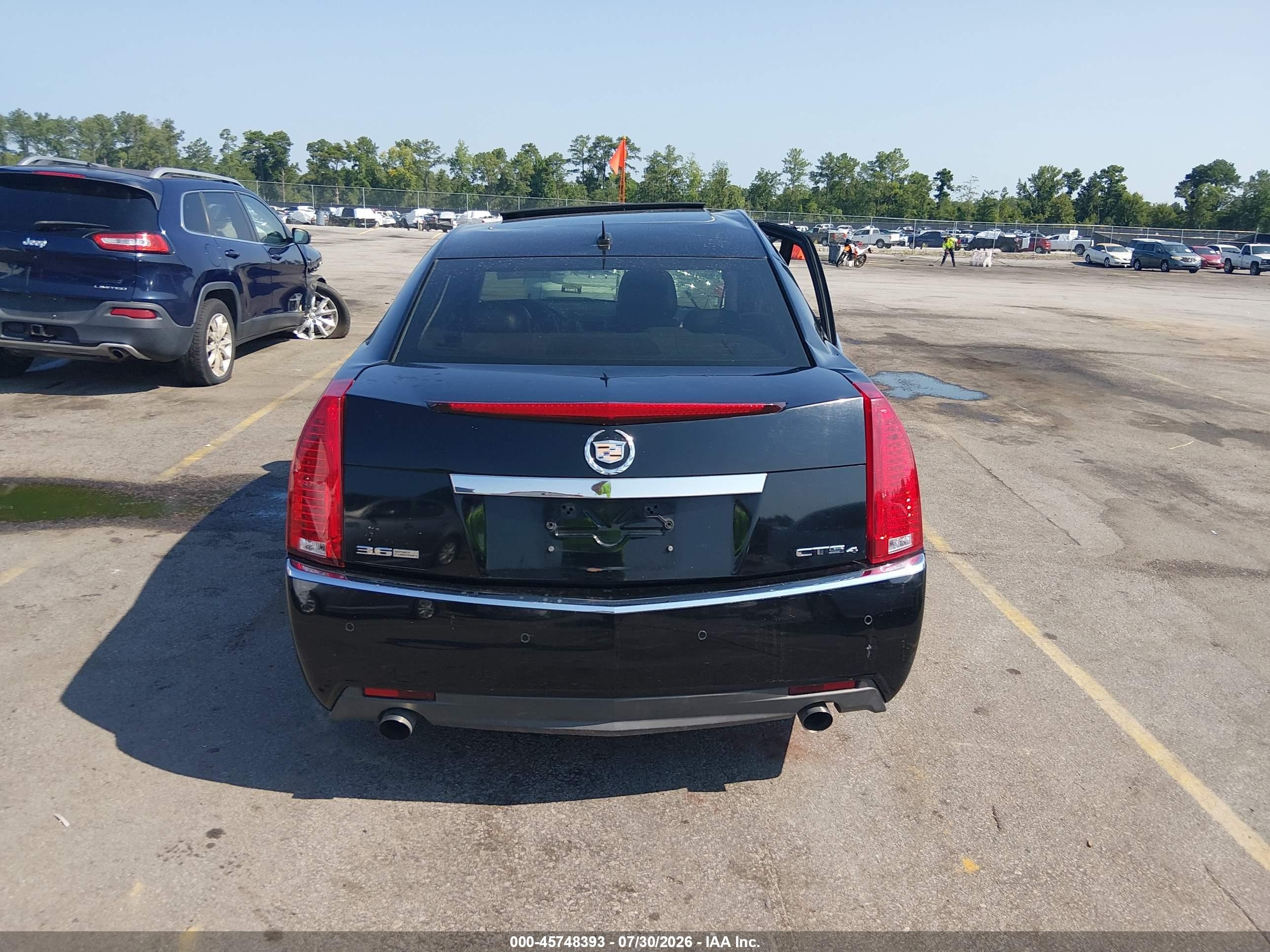 2008 Cadillac Cts Awd W/1sb Black vin: 1G6DT57V580146545